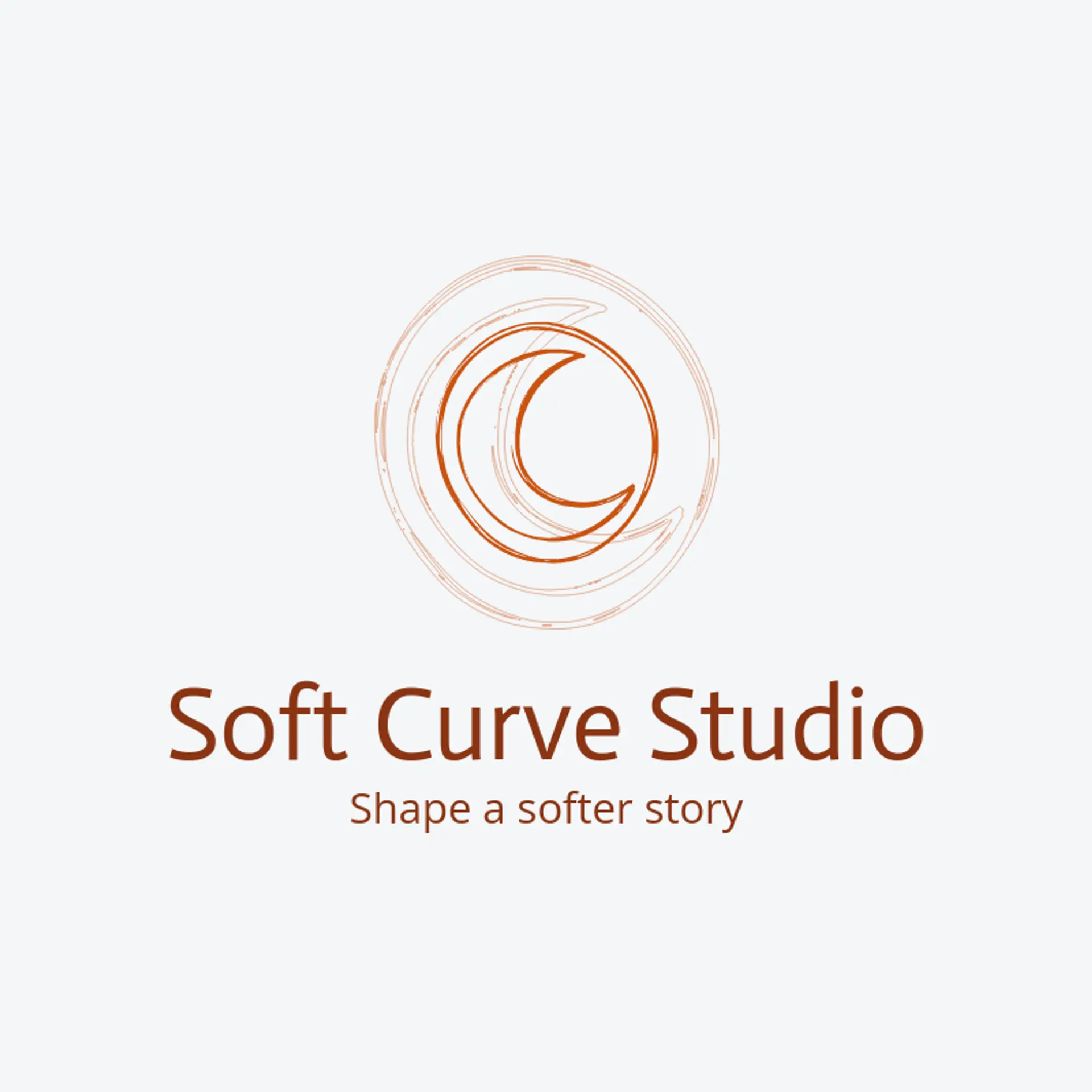 Soft Curve Studio logo for frame