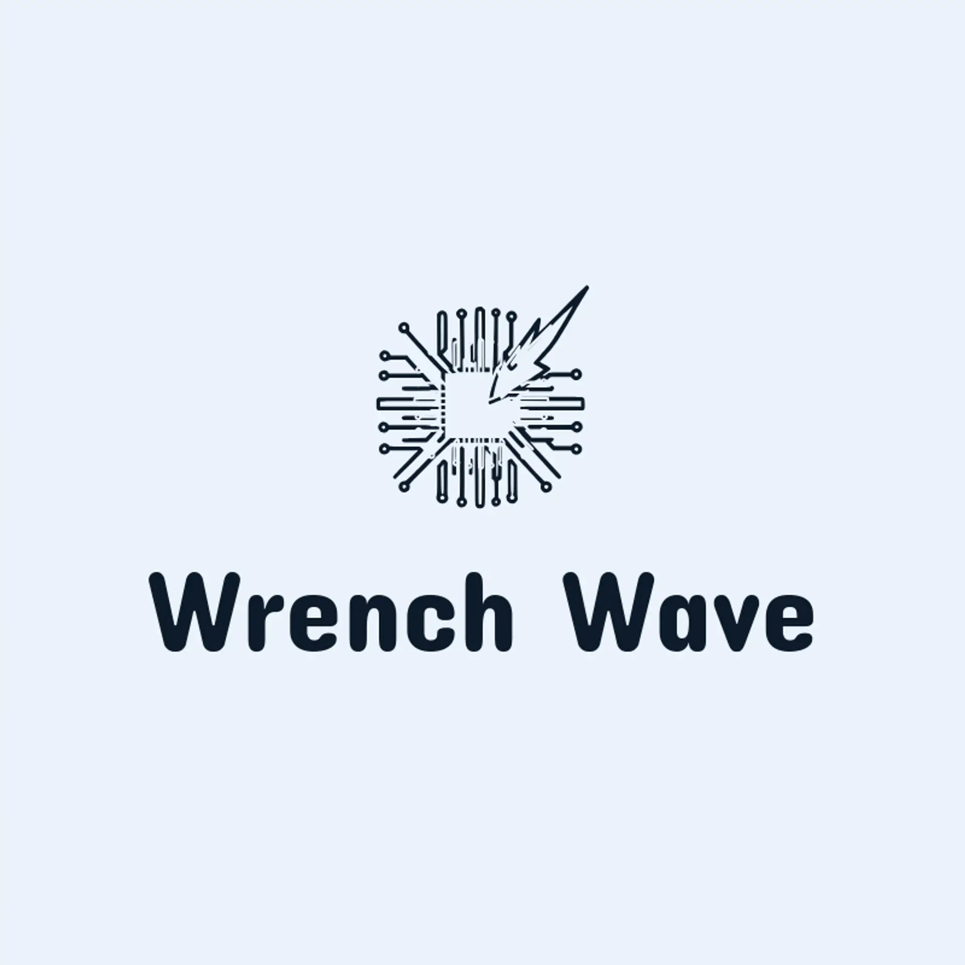 Wrench Wave logo for computer