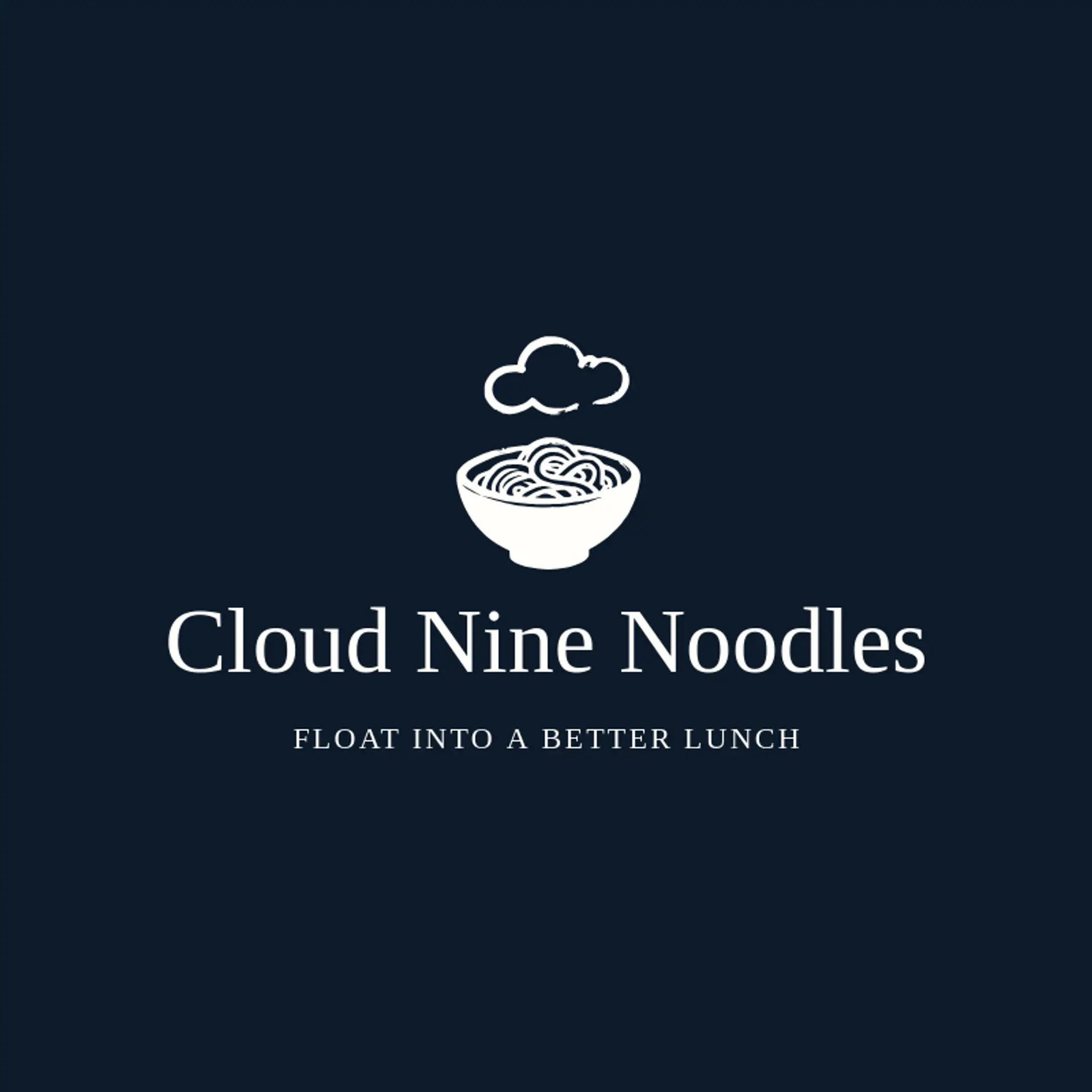 Cloud Nine Noodles logo for noodle