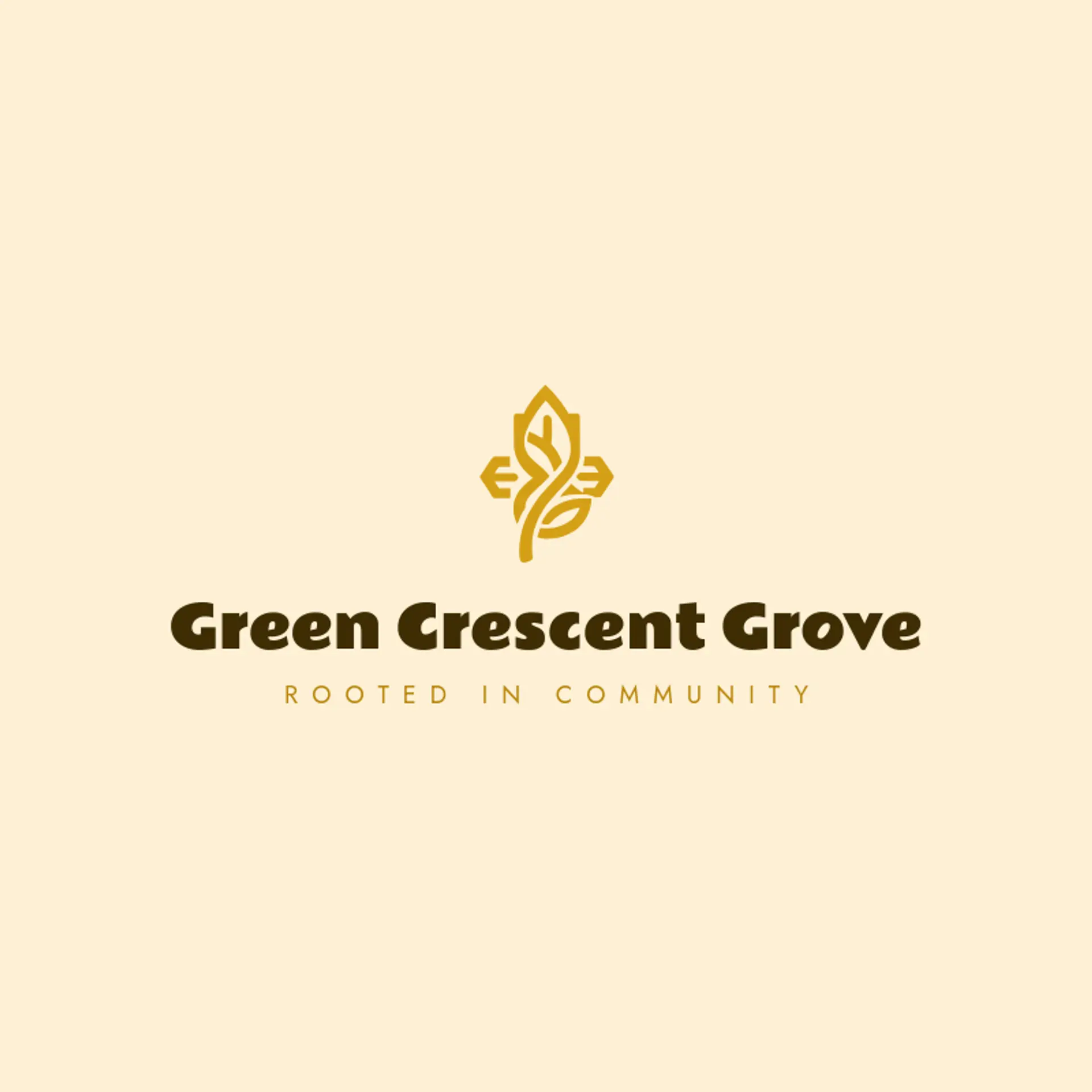 Green Crescent Grove logo for muslim
