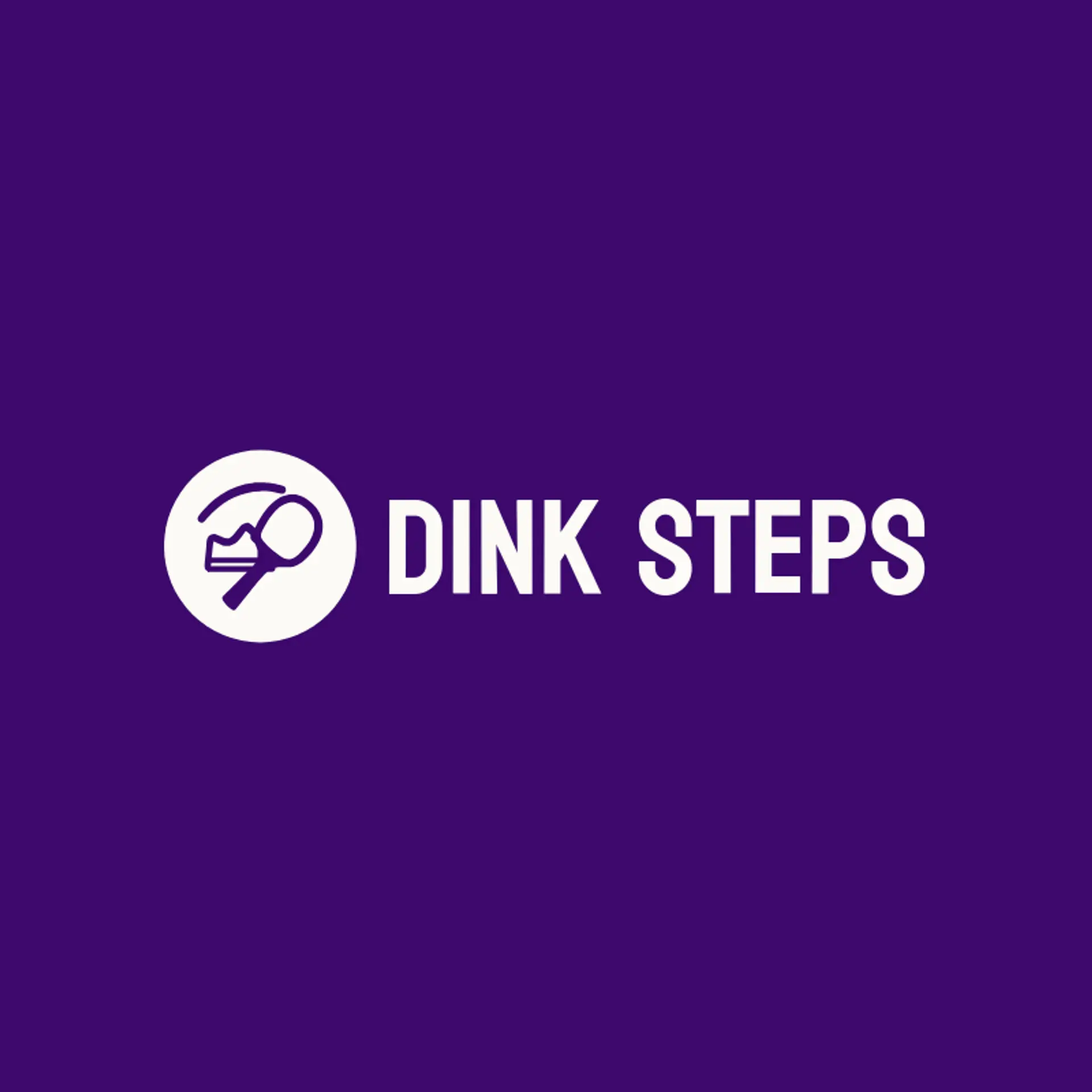 Dink Steps logo for pickleball