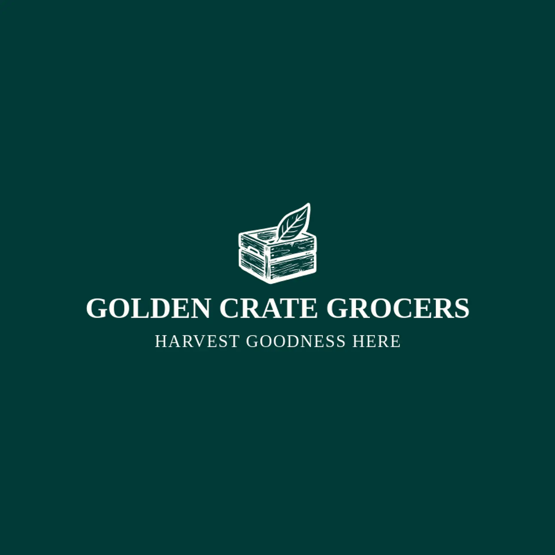 Golden Crate Grocers logo for grocery