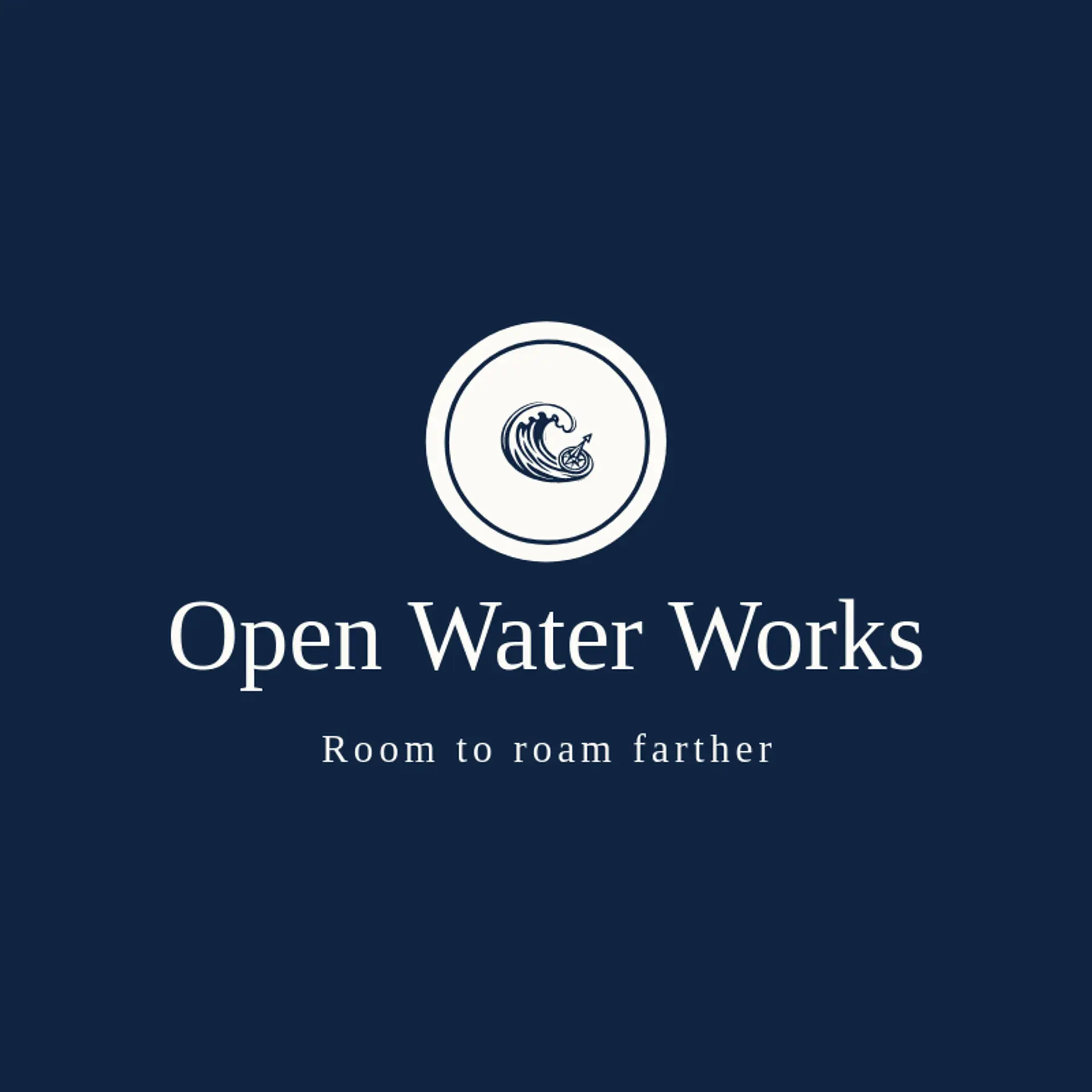 Open Water Works logo for nautical