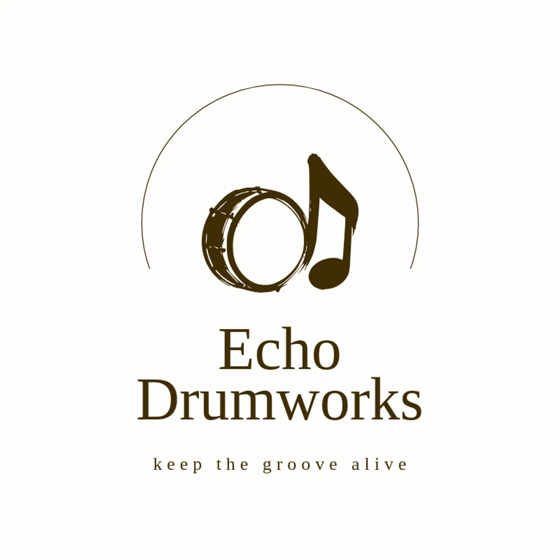 Echo Drumworks logo for drum