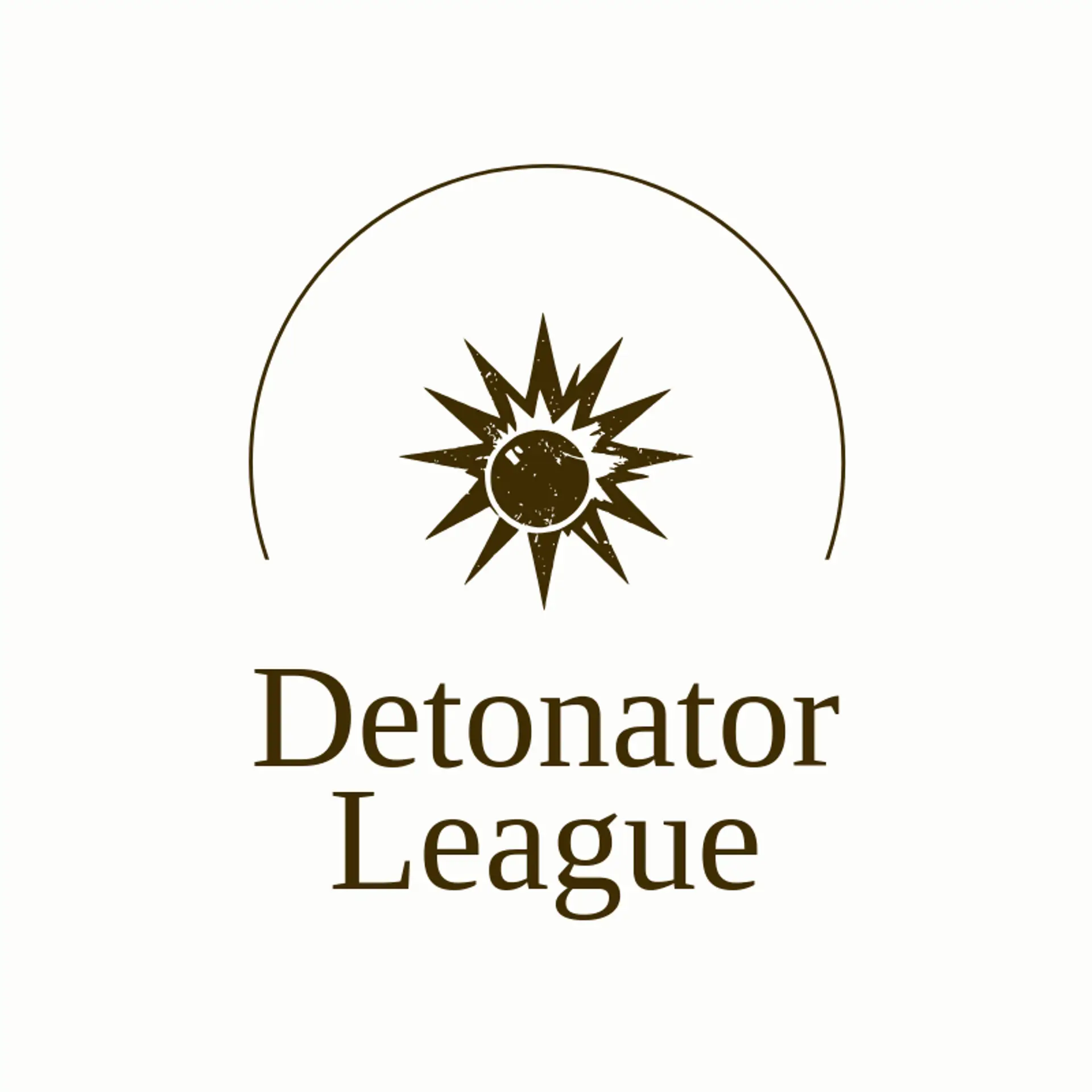 Detonator League logo for bomb