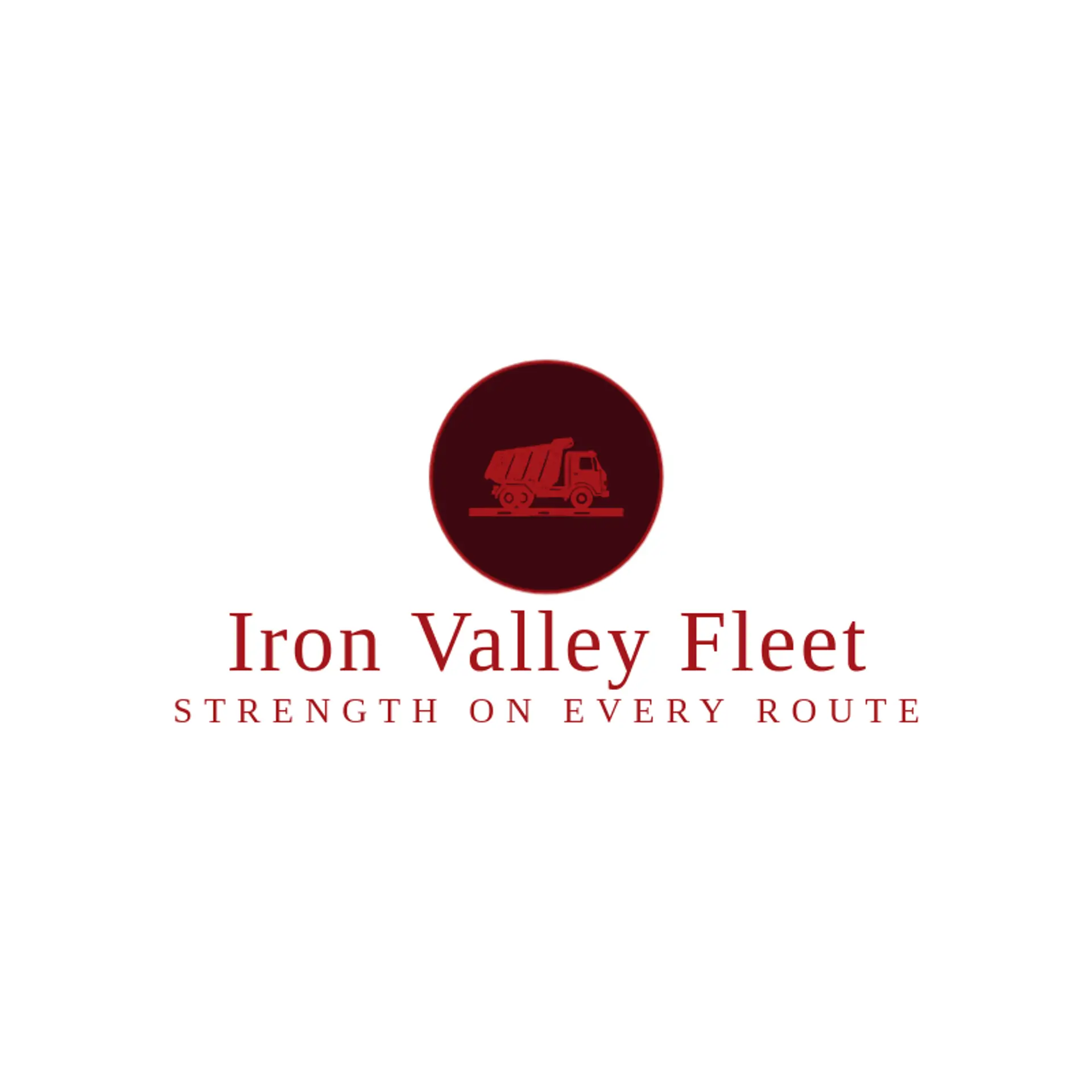 Iron Valley Fleet logo for dump truck