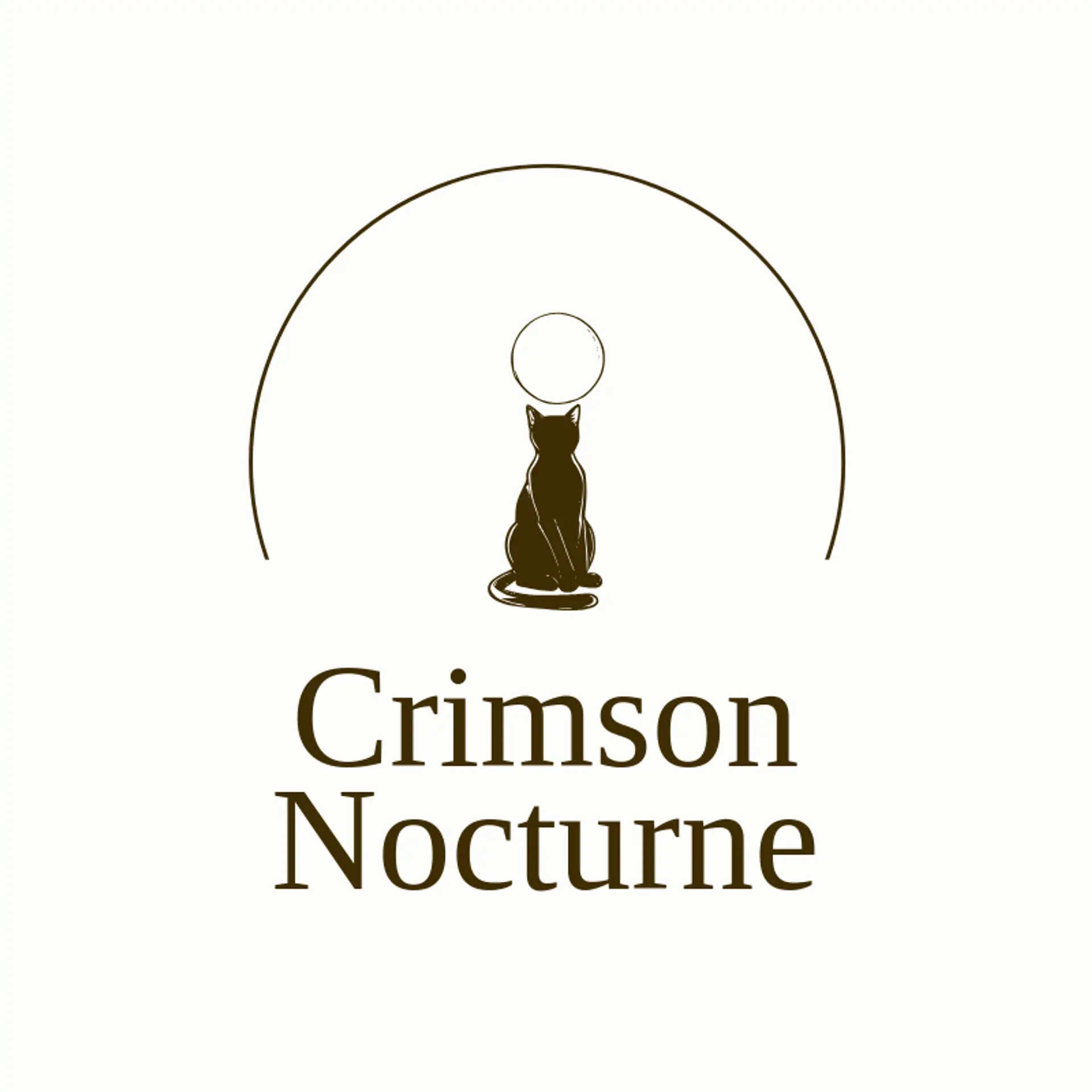 Crimson Nocturne logo for goth