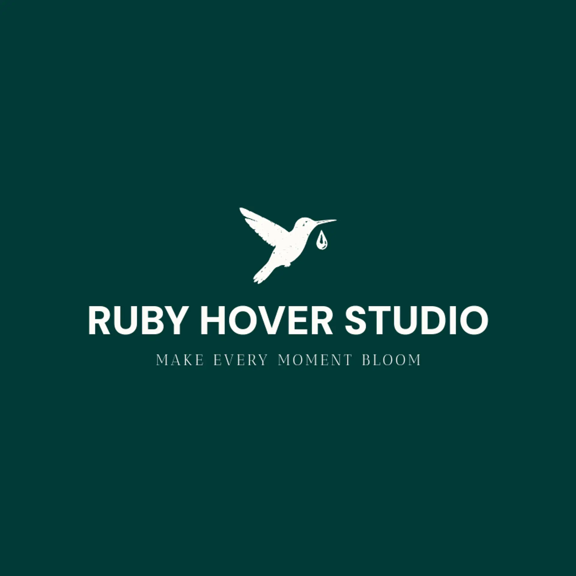 Ruby Hover Studio logo for hummingbird
