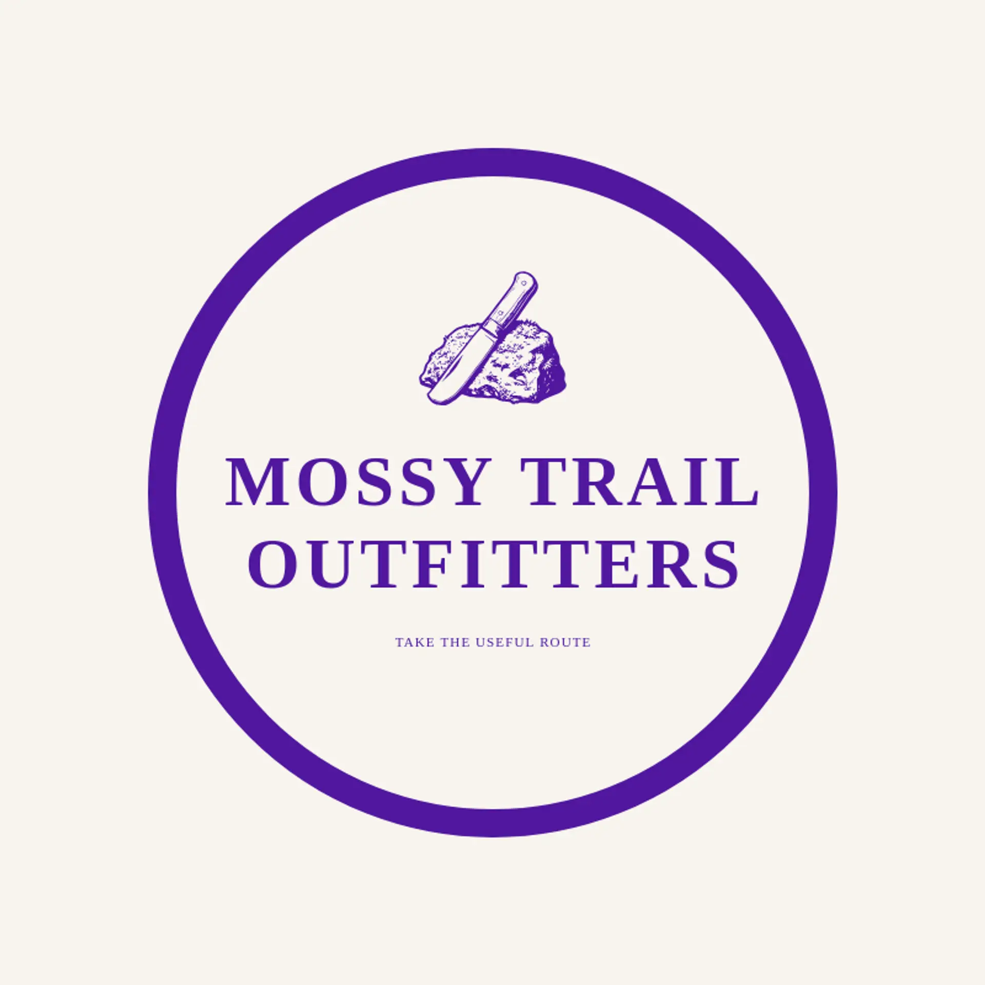 Mossy Trail Outfitters logo for knife