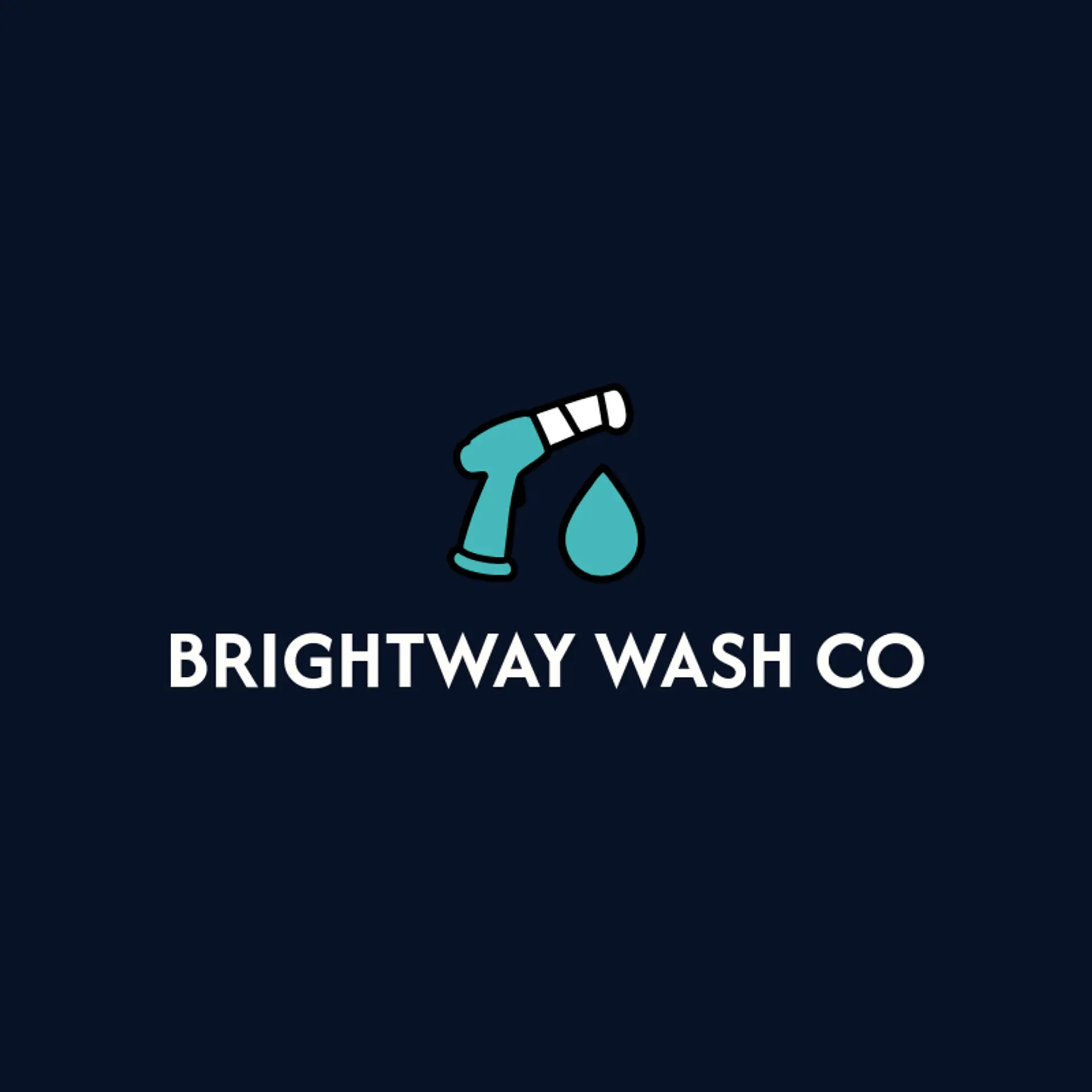Brightway Wash Co logo for pressure wash