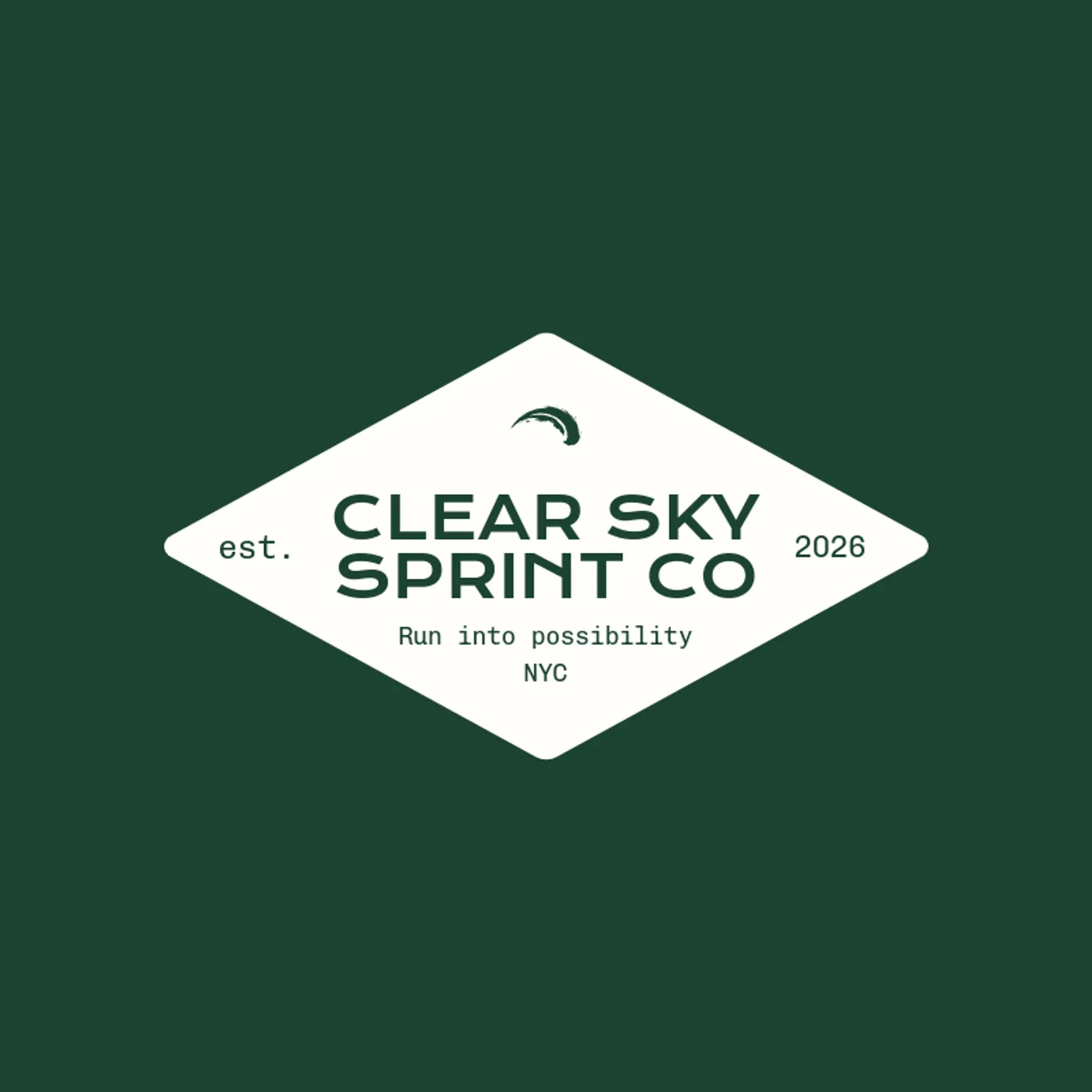 Clear Sky Sprint Co logo for swoosh