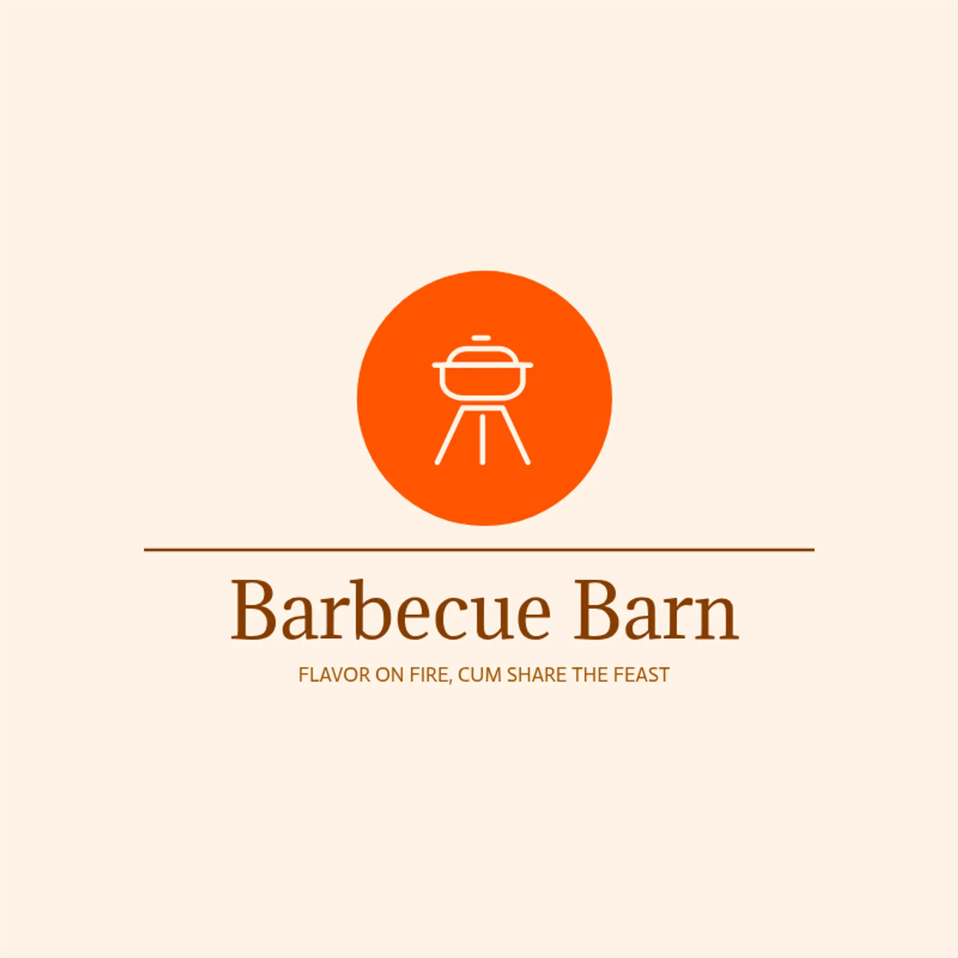 Barbecue Barn logo for bbq restaurant