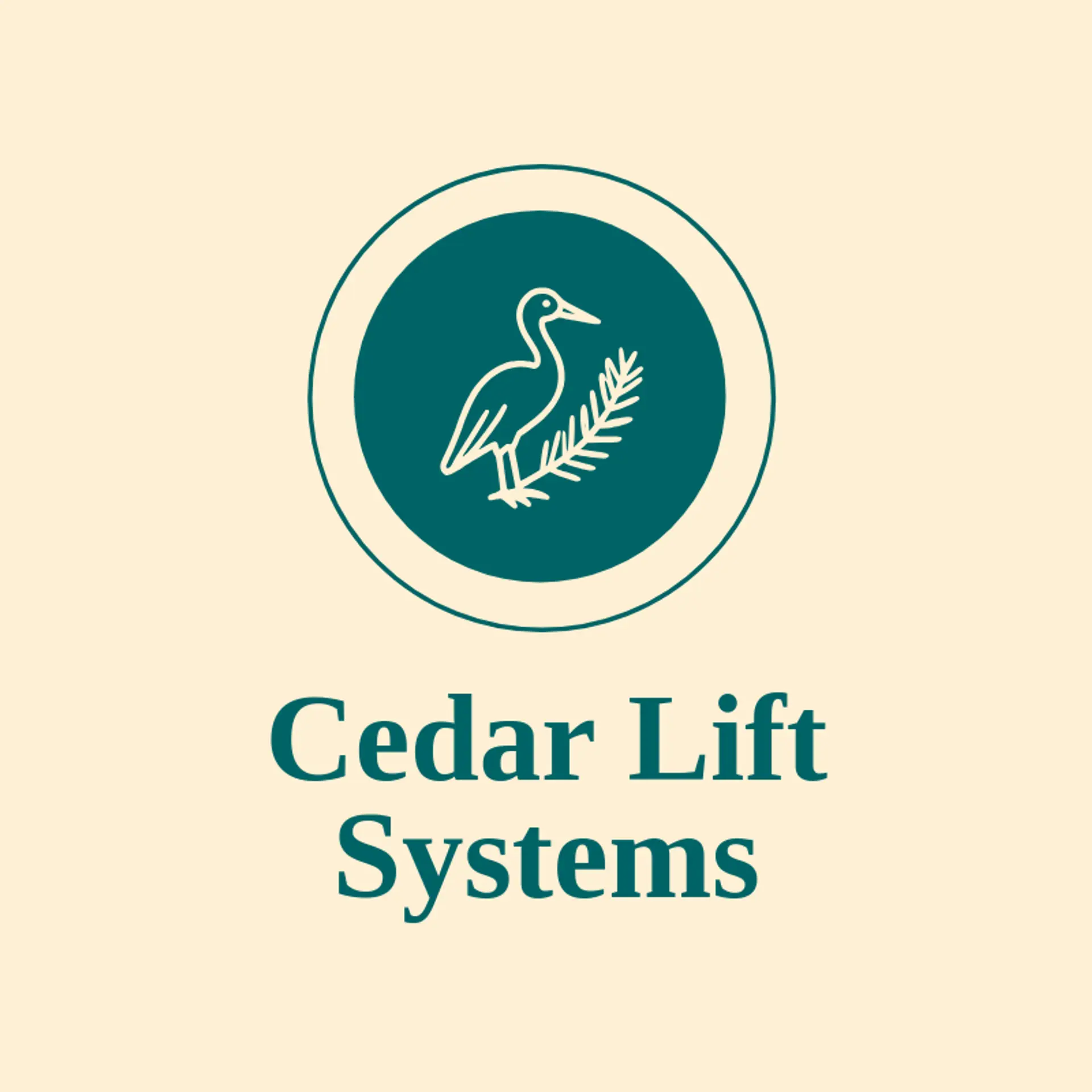 Cedar Lift Systems logo for crane