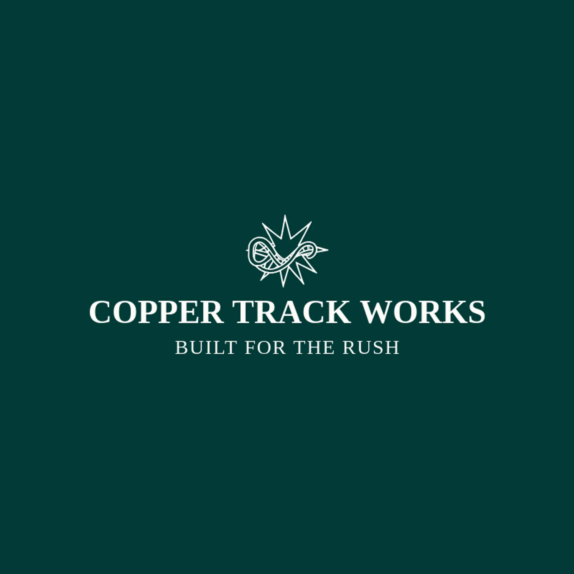 Copper Track Works logo for roller coaster