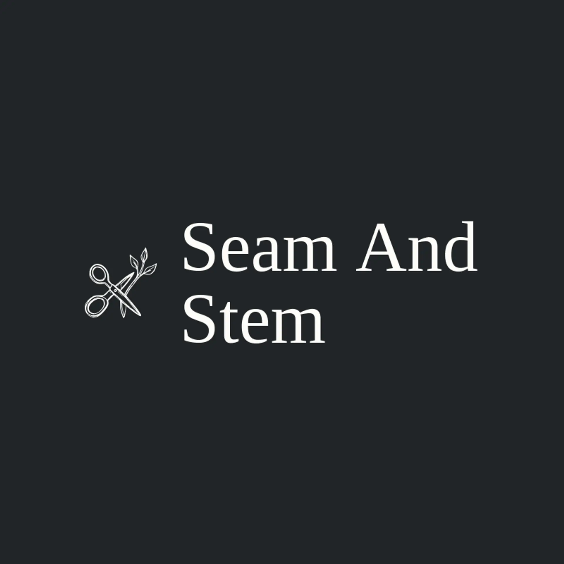 Seam and Stem logo for scissors