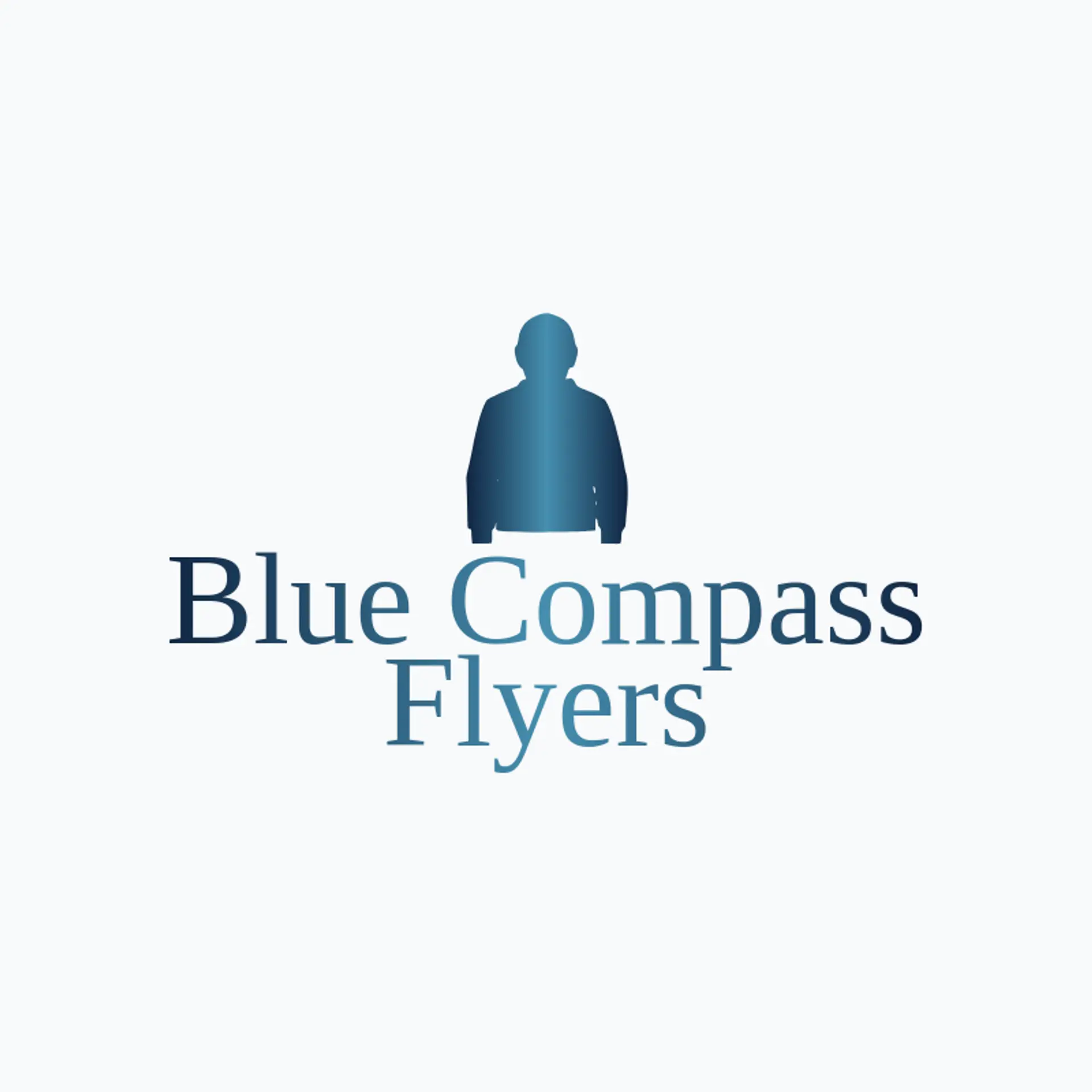 Blue Compass Flyers logo for aviator