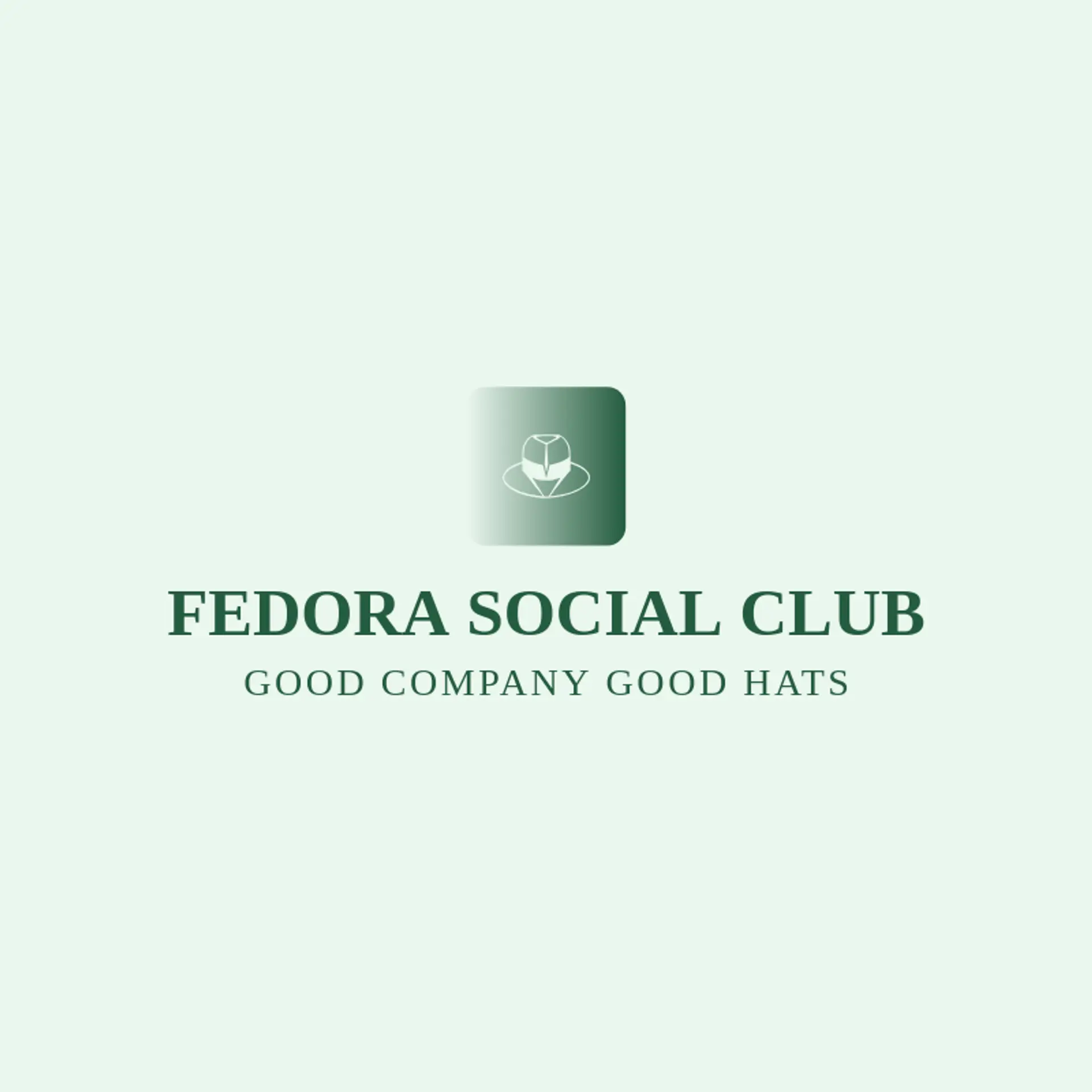 Fedora Social Club logo for Fedora Logo Ideas