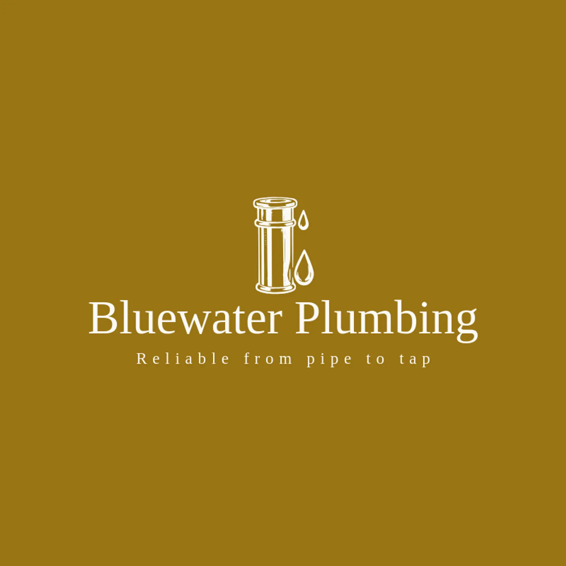 Bluewater Plumbing logo for contractor