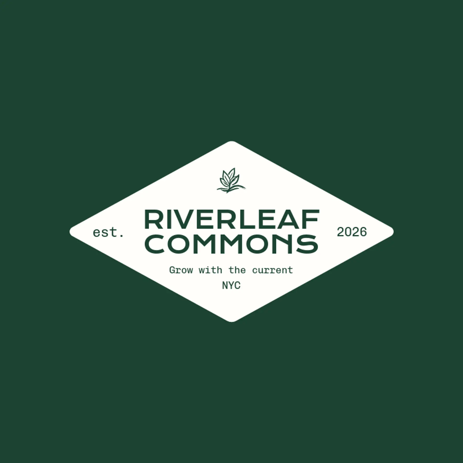 Riverleaf Commons logo for leaf