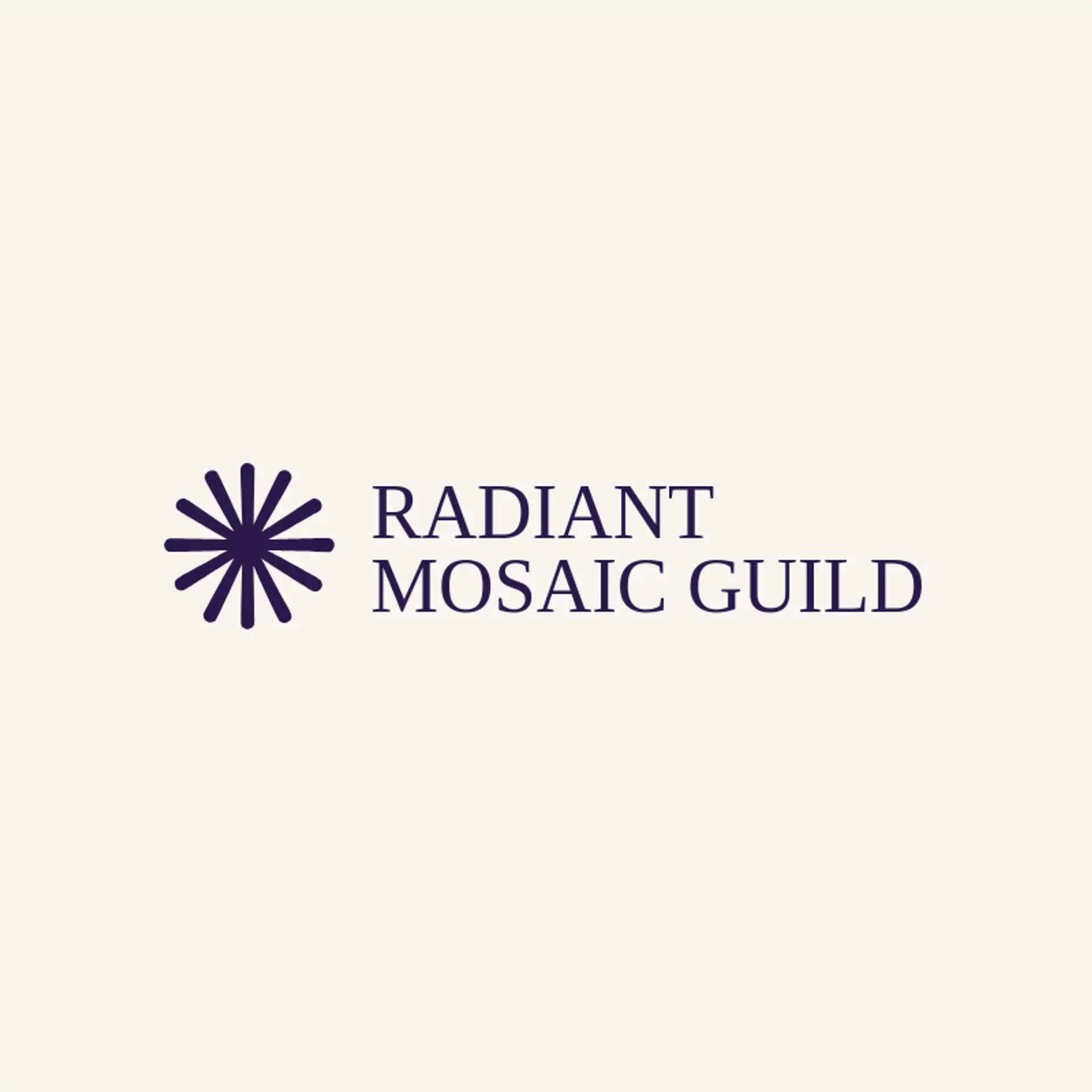 Radiant Mosaic Guild logo for kaleidoscope