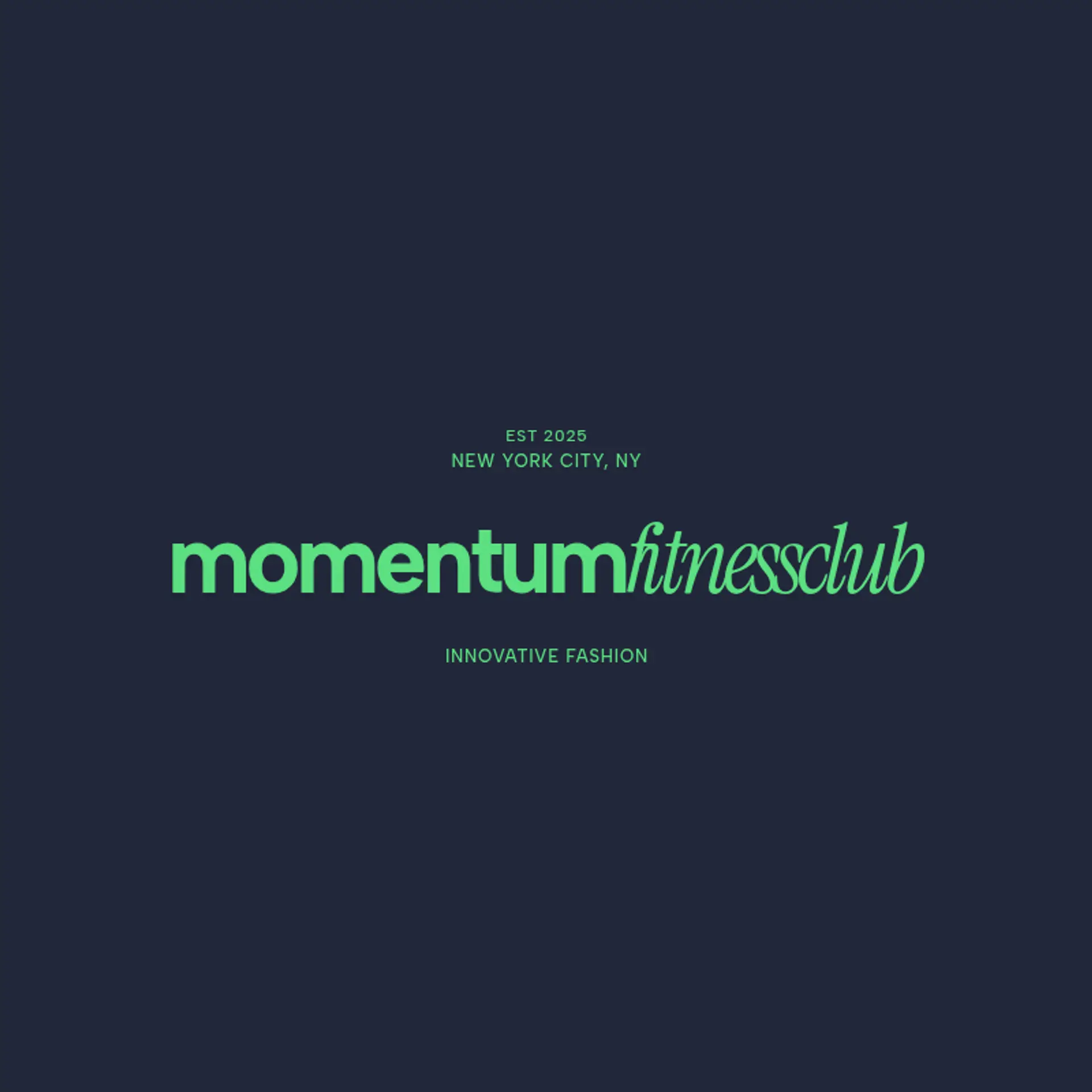 Momentum Fitness Club logo for fitness club