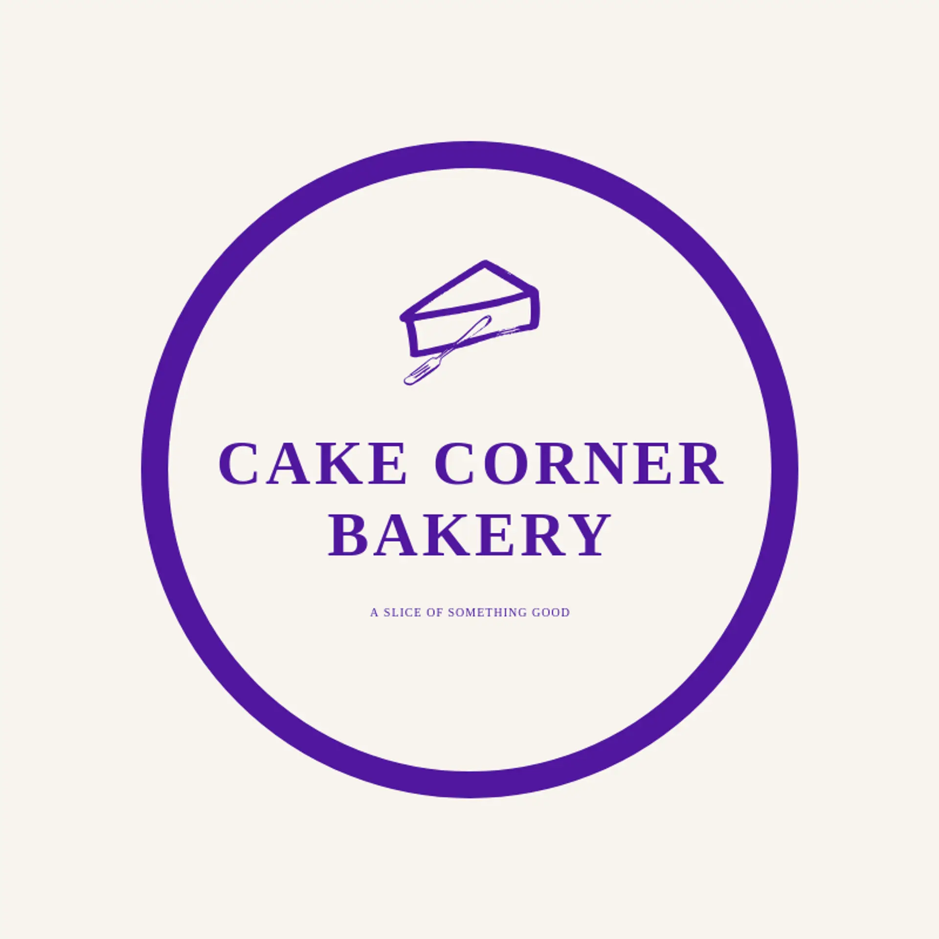 Cake Corner Bakery logo for baking