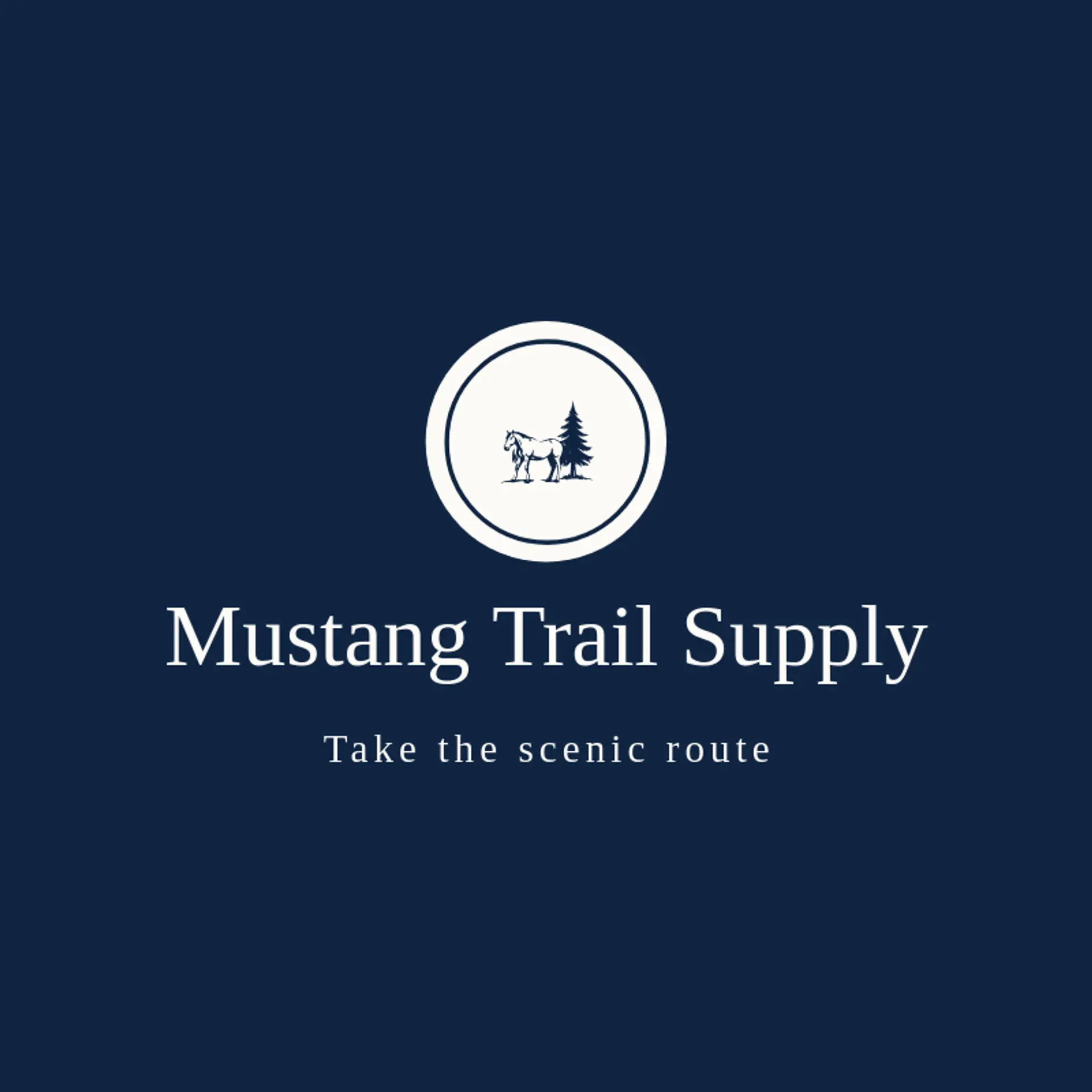Mustang Trail Supply logo for mustang