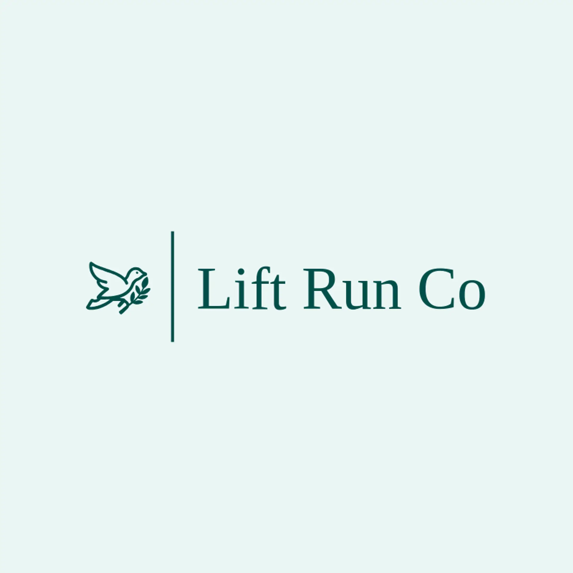 Lift Run Co logo for running