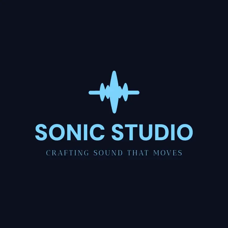 The song name Sonic Studio as a branded logo with a single color icon
