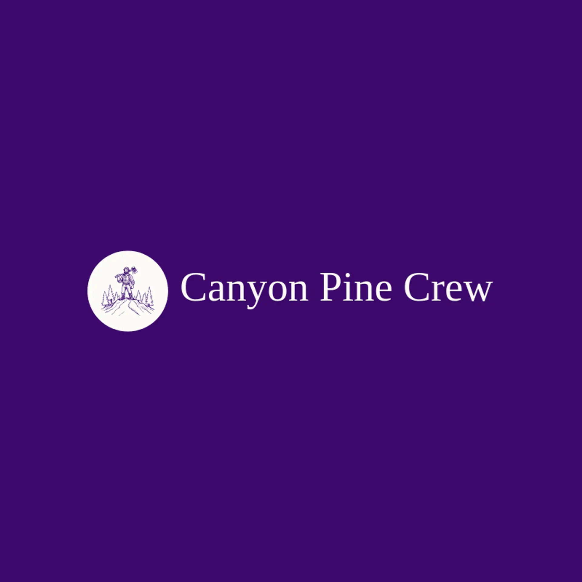 Canyon Pine Crew logo for lumberjack