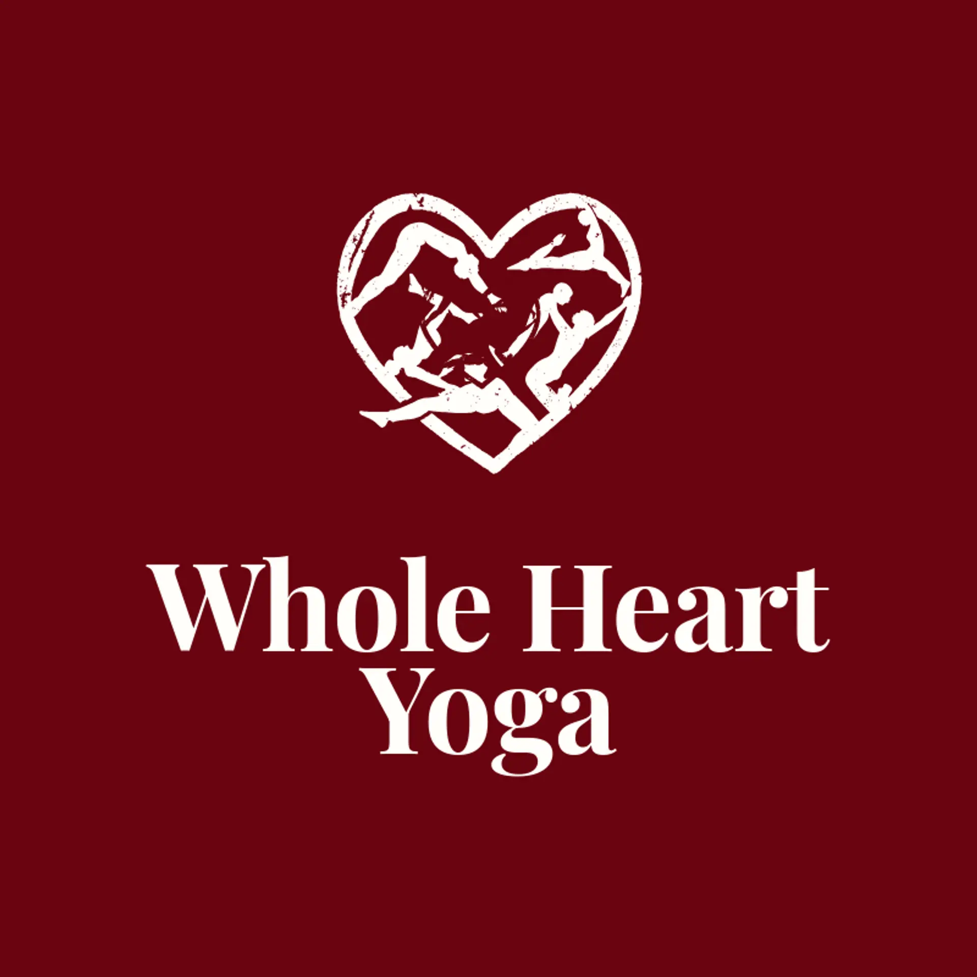 Whole Heart Yoga logo for heart
