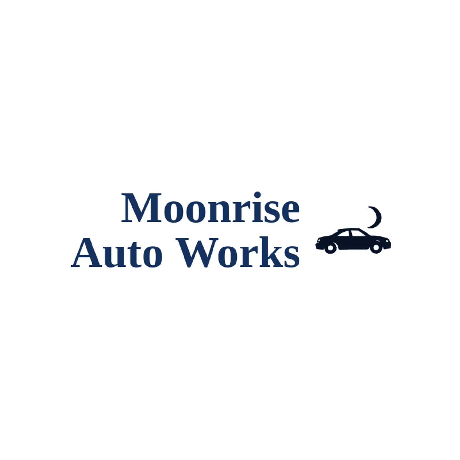 Moonrise Auto Works logo for car dealer