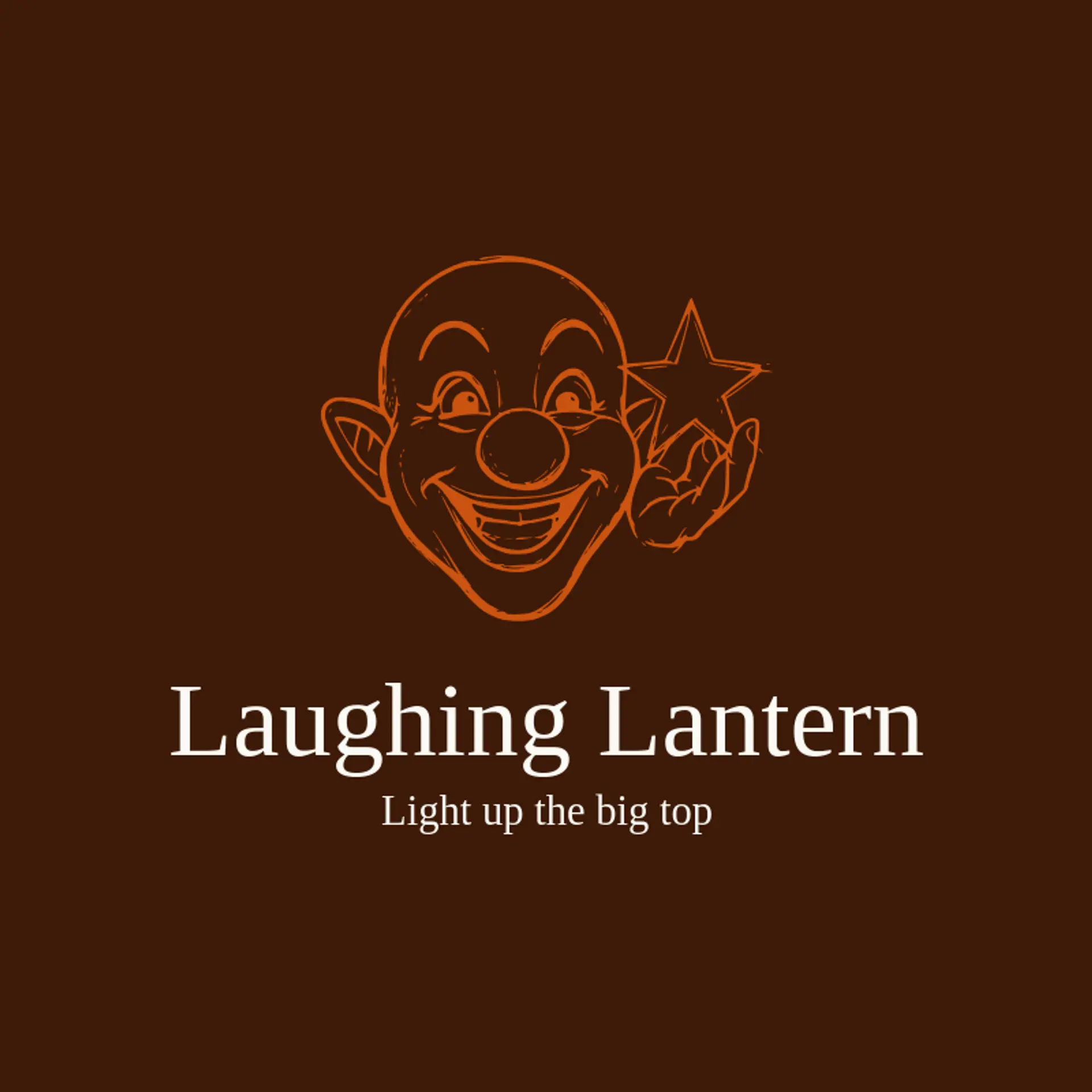 Laughing Lantern logo for clown