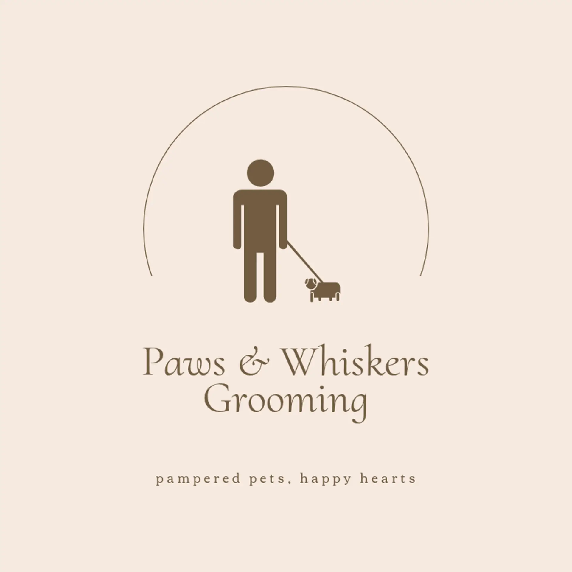 Paws & Relax Grooming logo for grooming salon