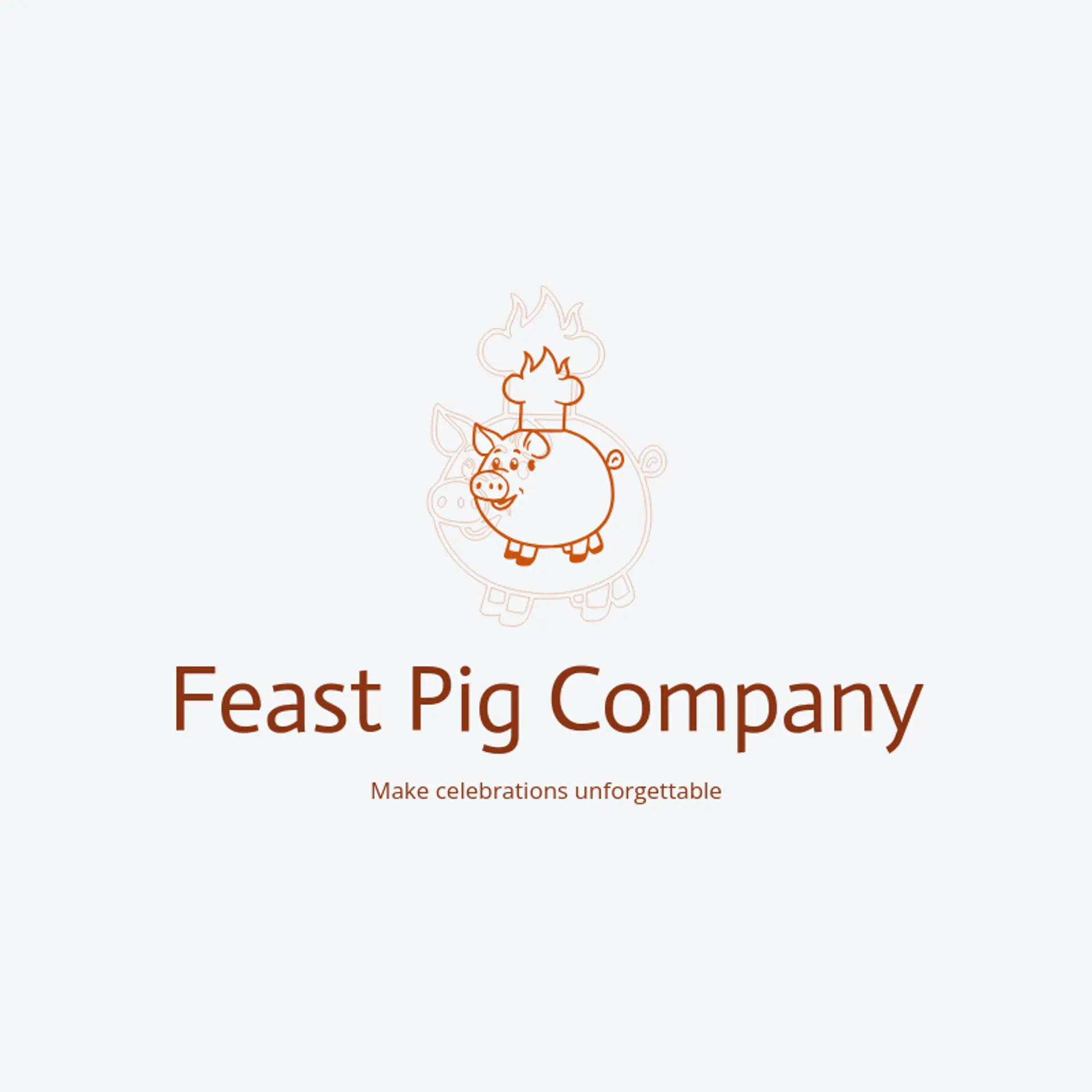 Feast Pig Company logo for lechon