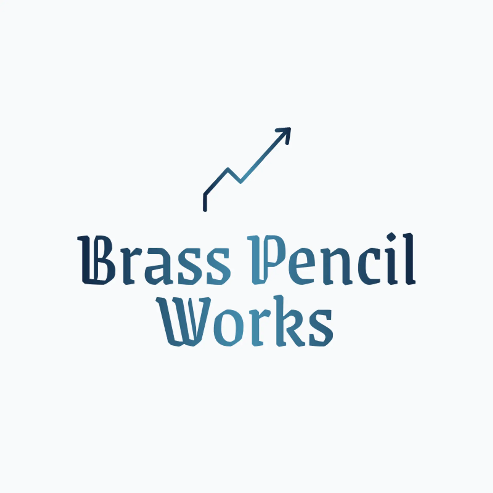 Brass Pencil Works logo for line
