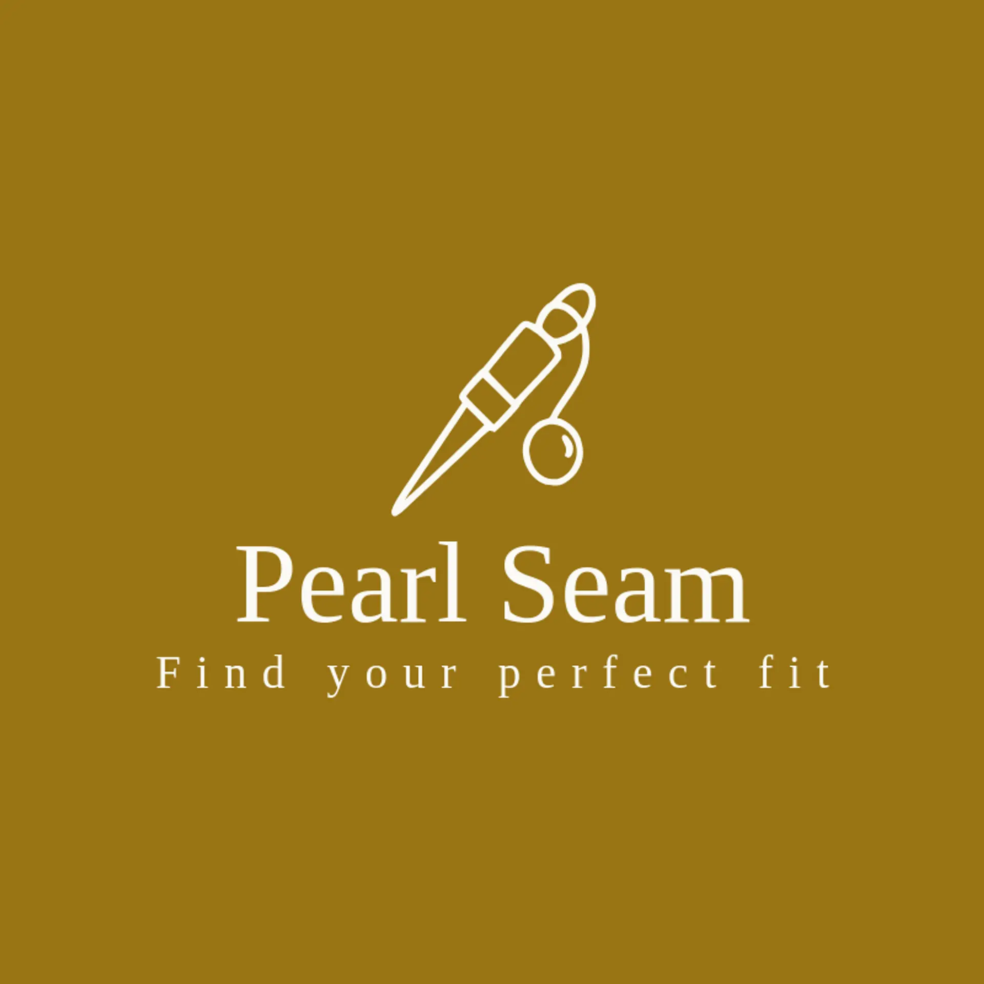 Pearl Seam logo for clothing store