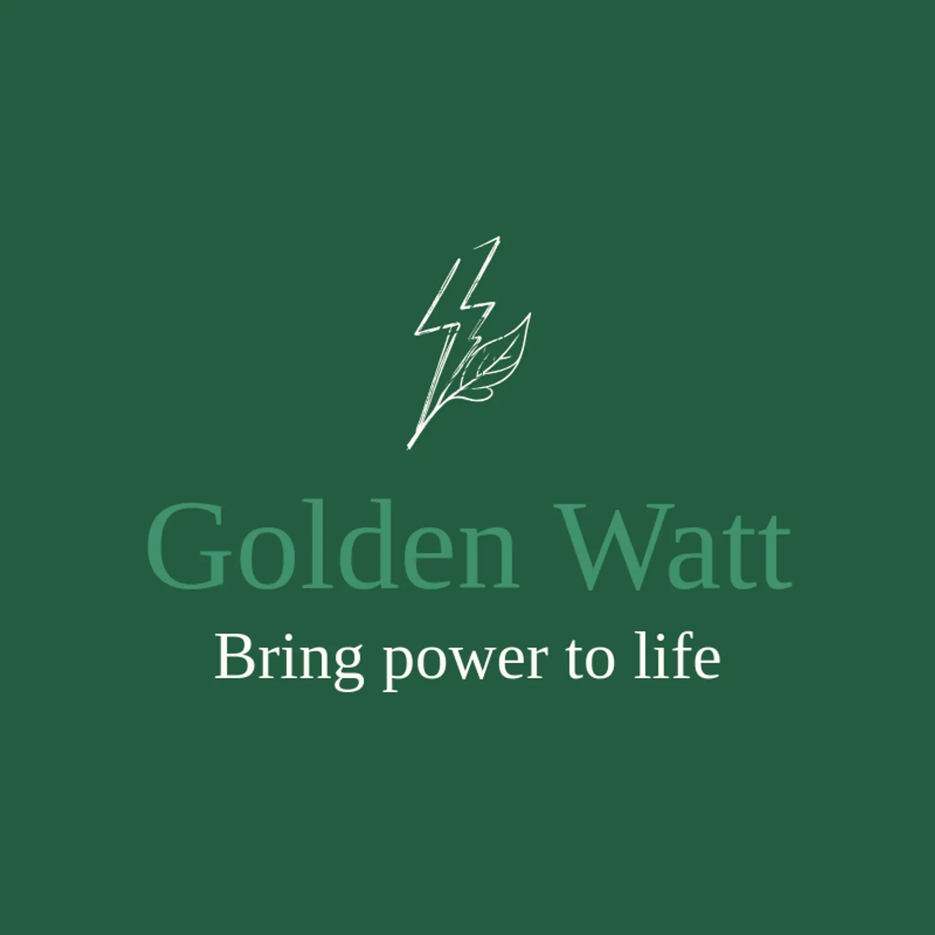 Golden Watt logo for charger