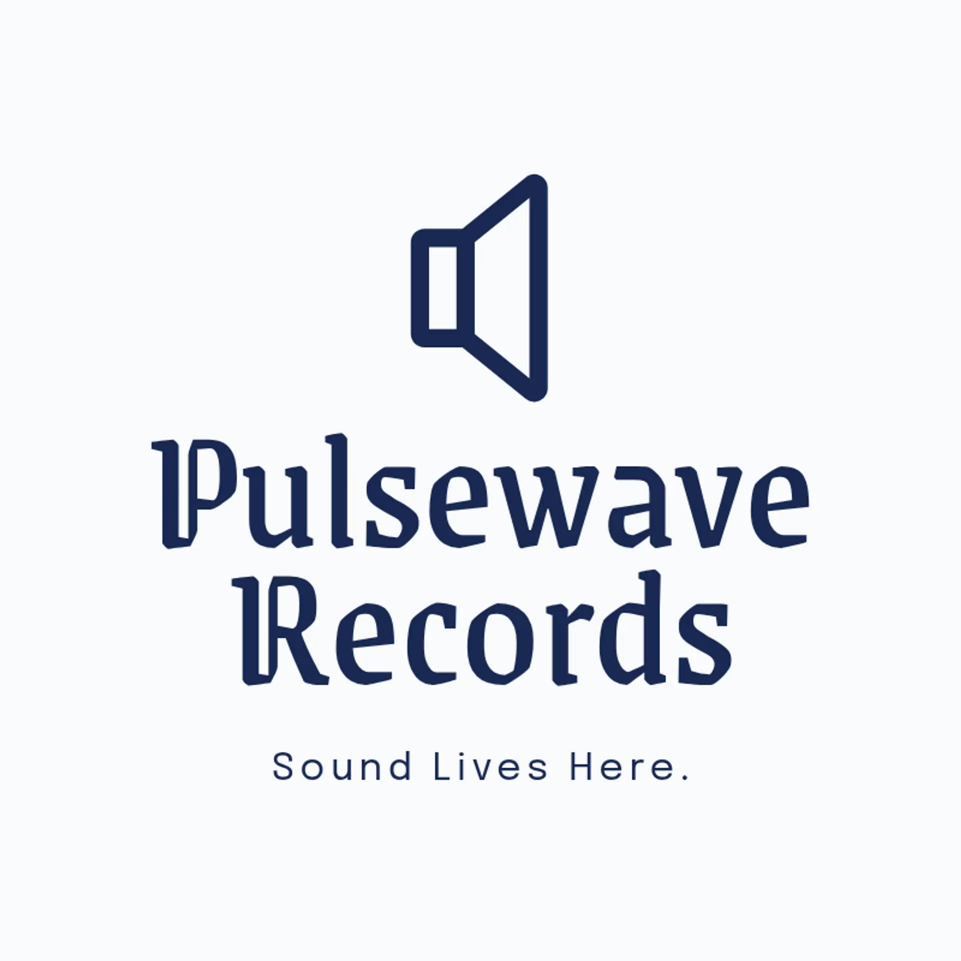 PulseWave Records logo for music