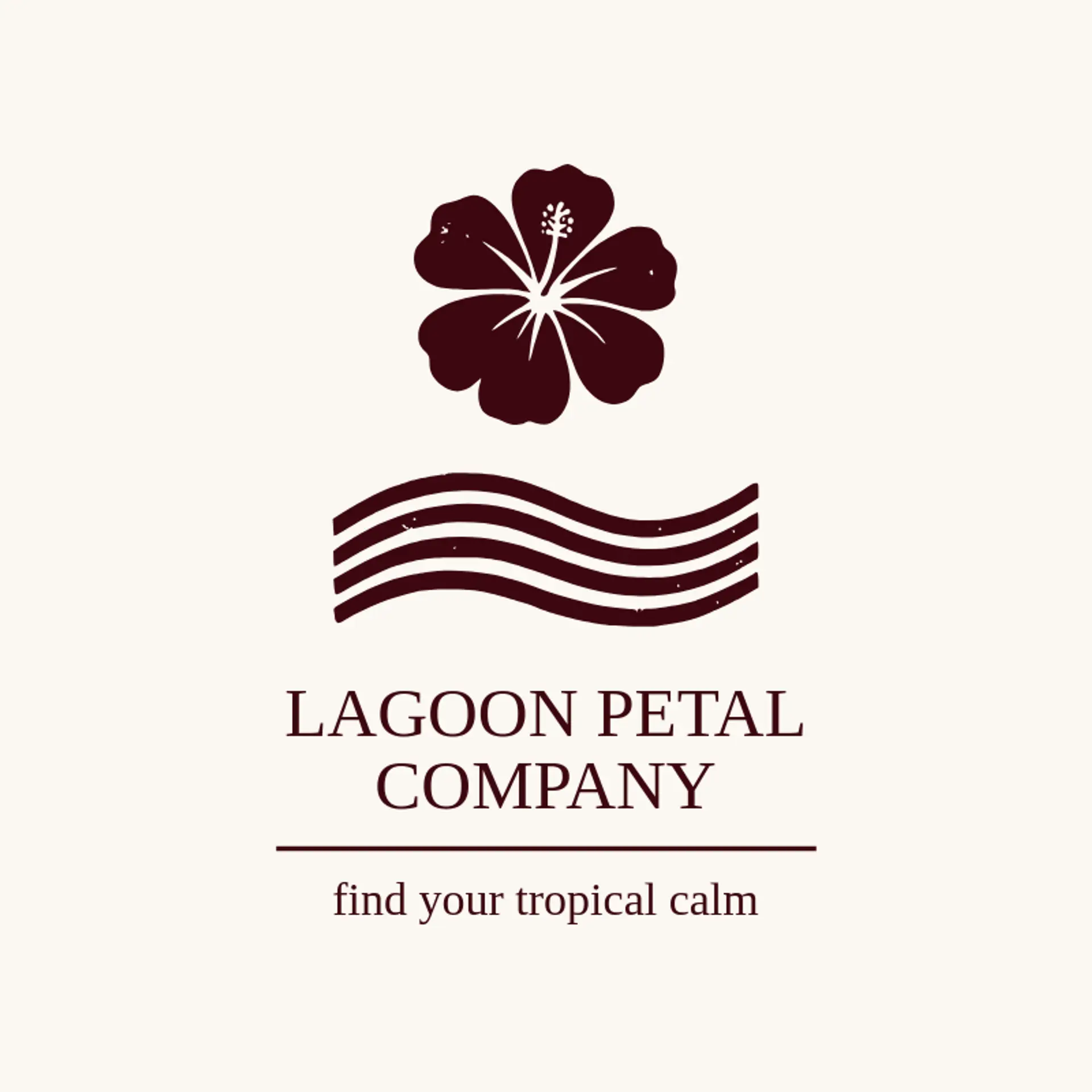 Lagoon Petal Company logo for hibiscus