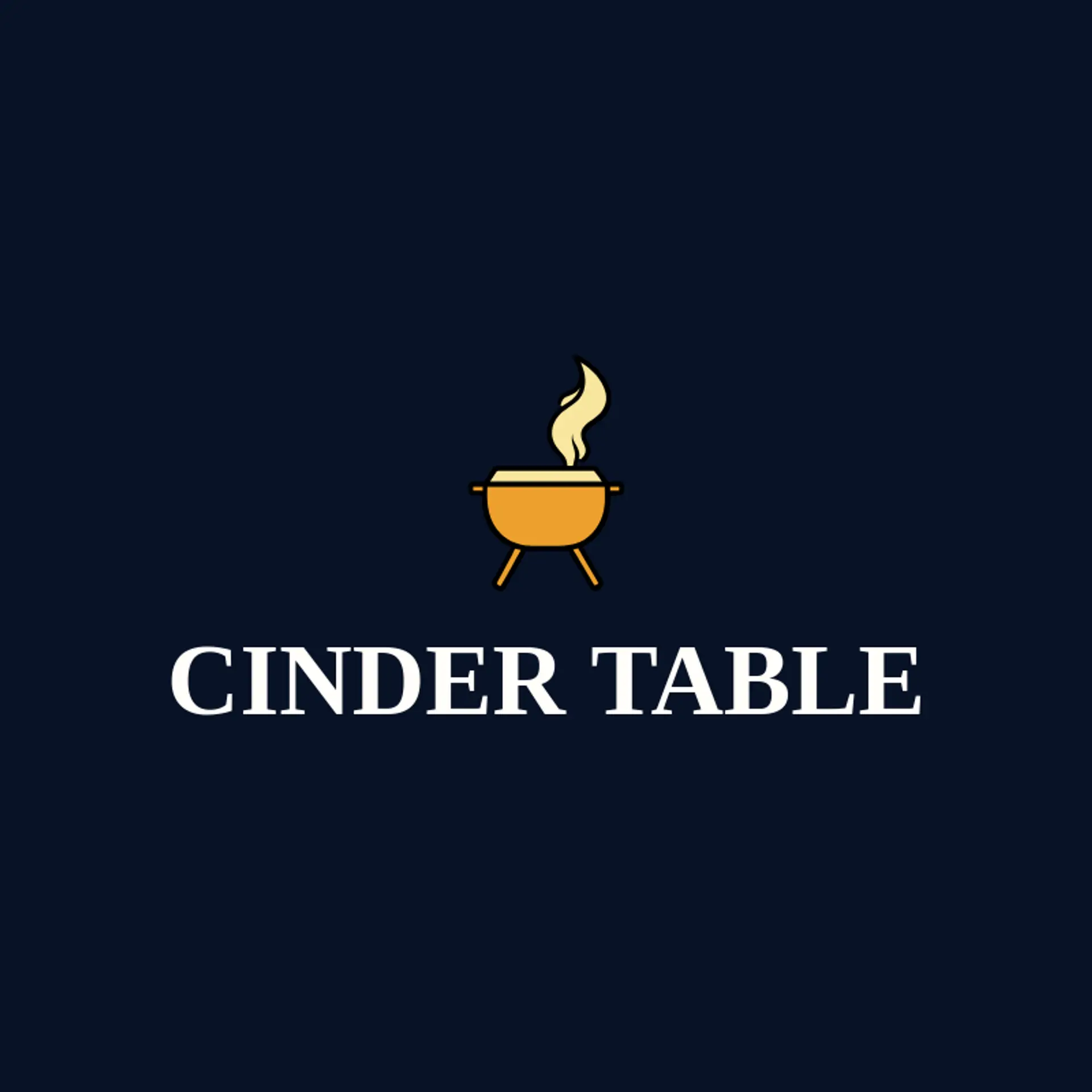 Cinder Table logo for grill