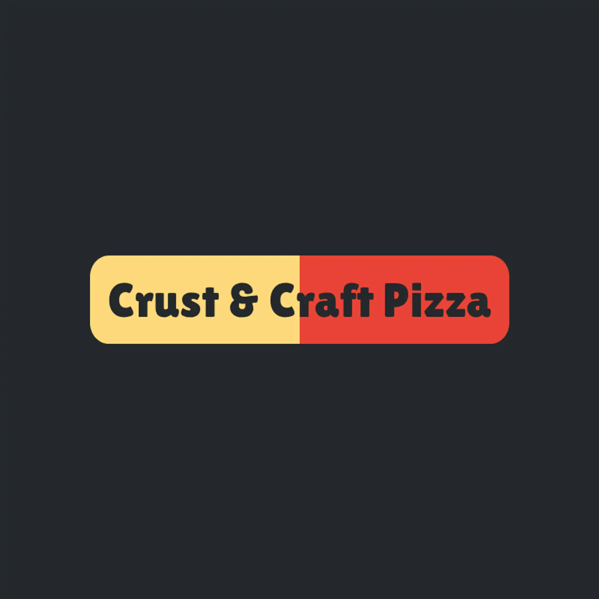 Crust & Craft Pizzeria logo for pizza restaurant