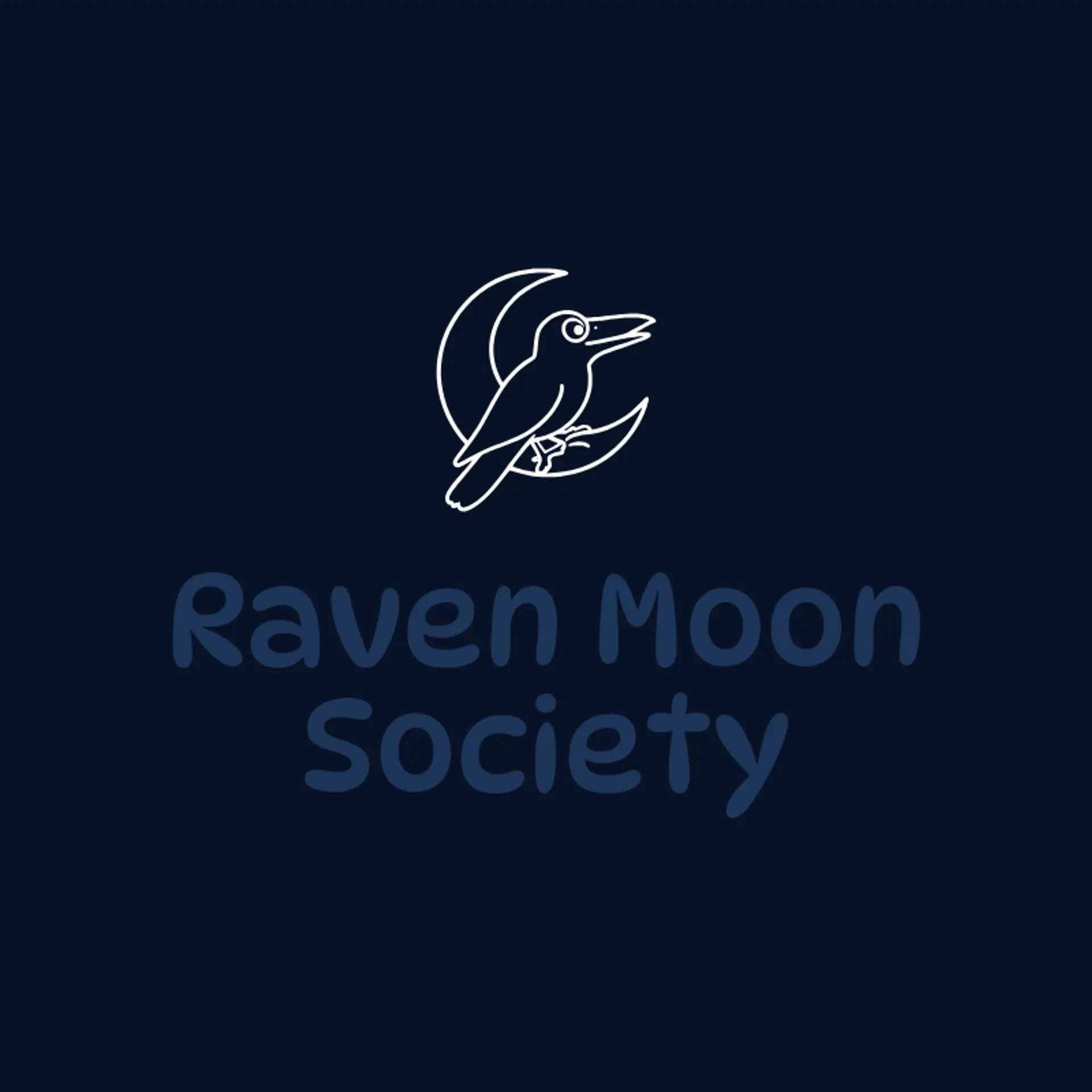 Raven Moon Society logo for halloween