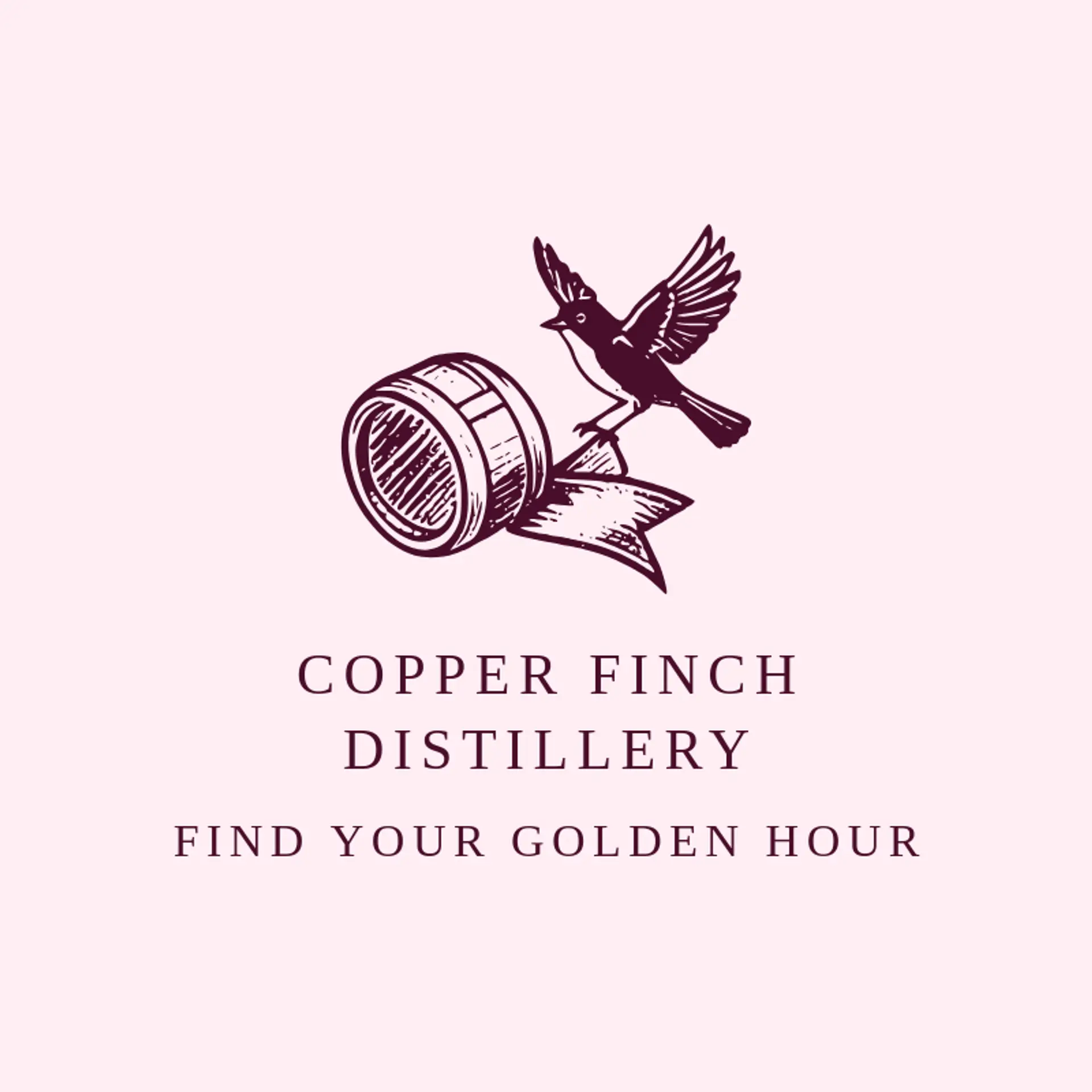 Copper Finch Distillery logo for bourbon