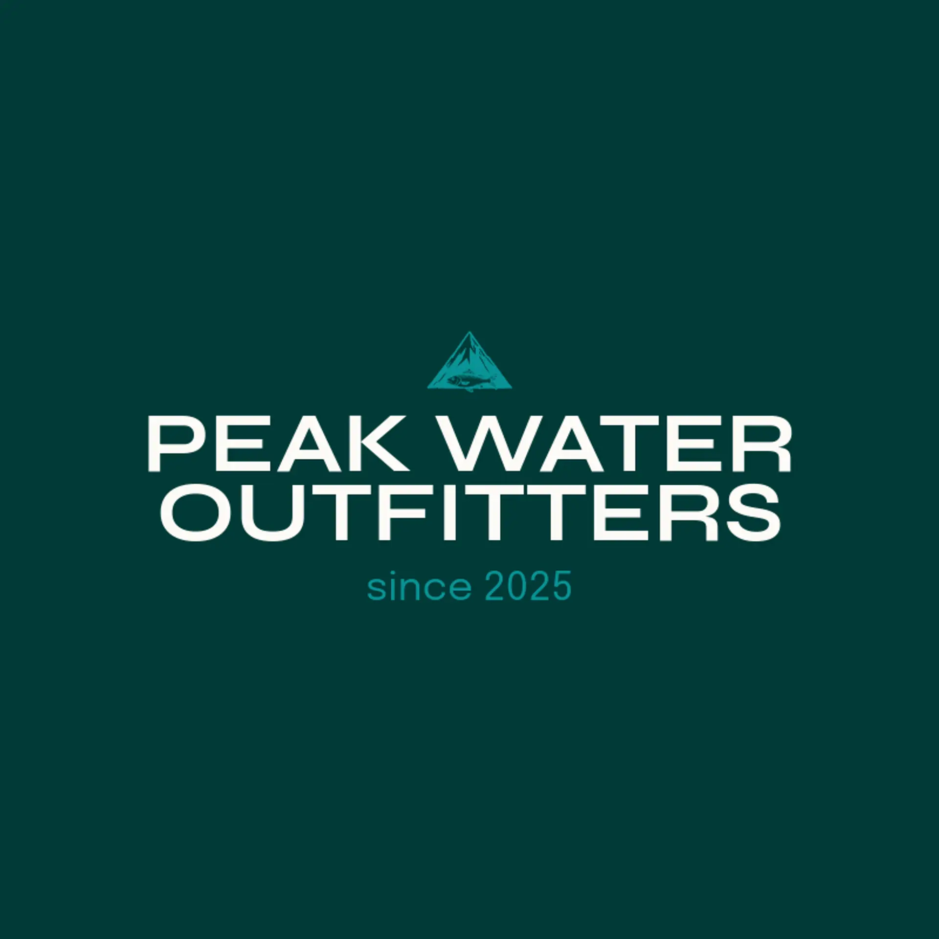 Peak Water Outfitters logo for fishing