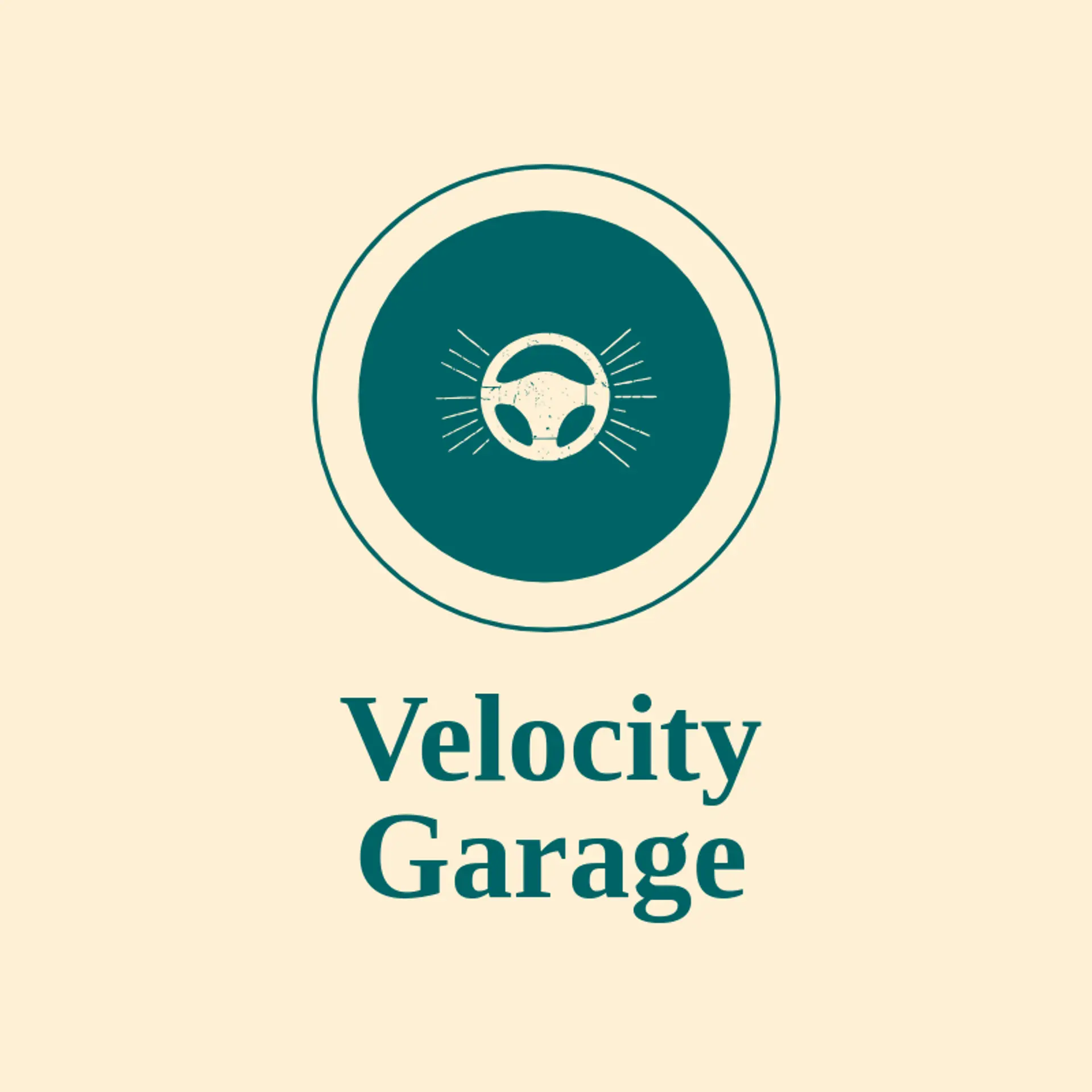 Velocity Garage logo for steering wheel