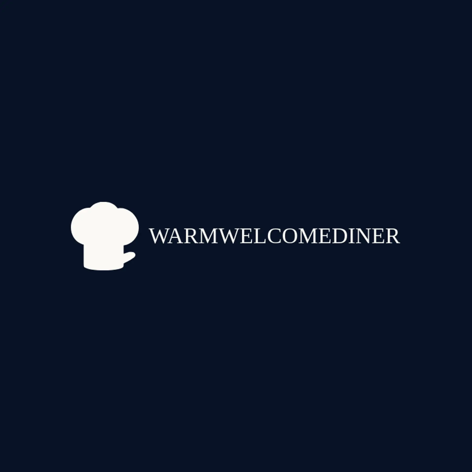 Warm Welcome Diner logo for chef hat
