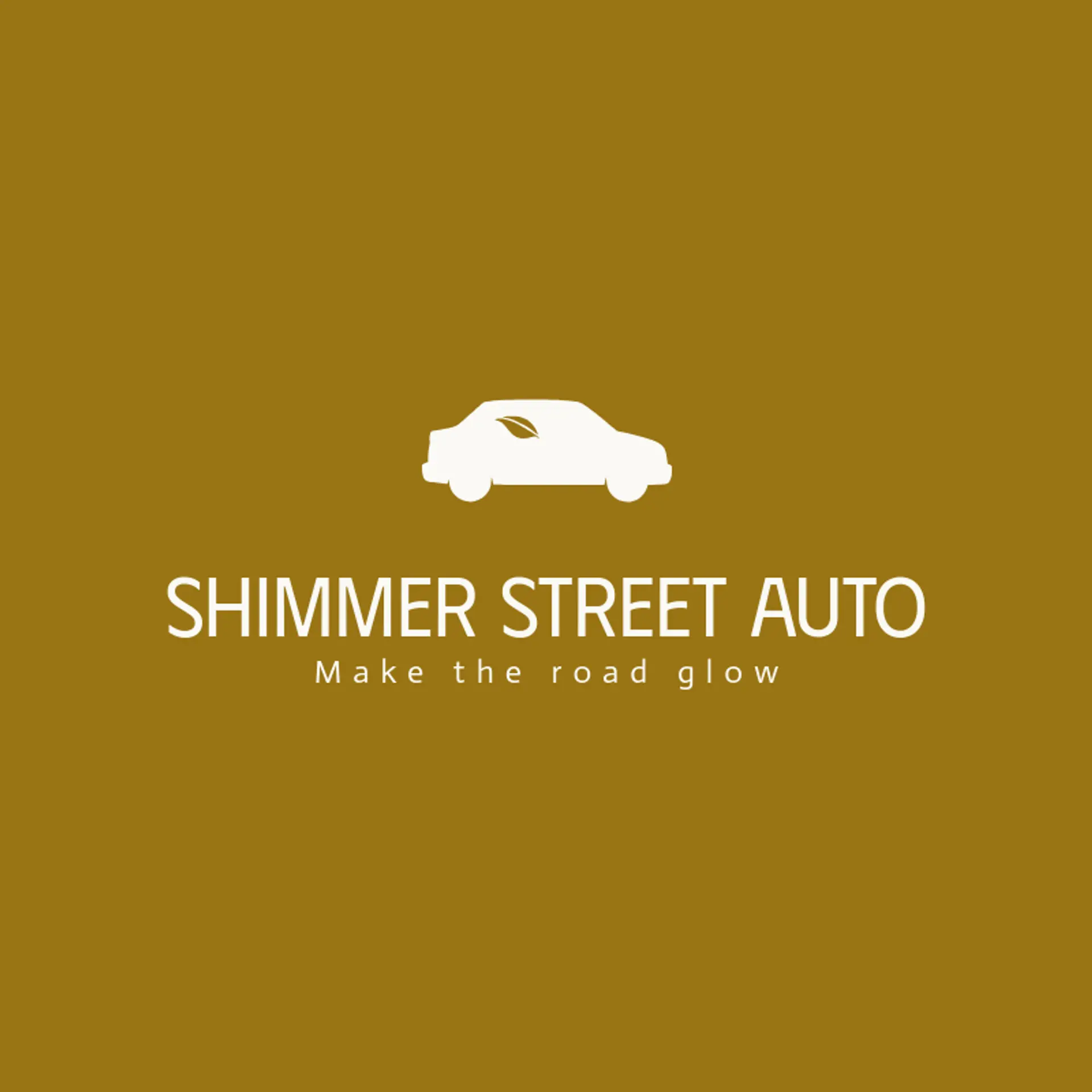 Shimmer Street Auto logo for car detailing