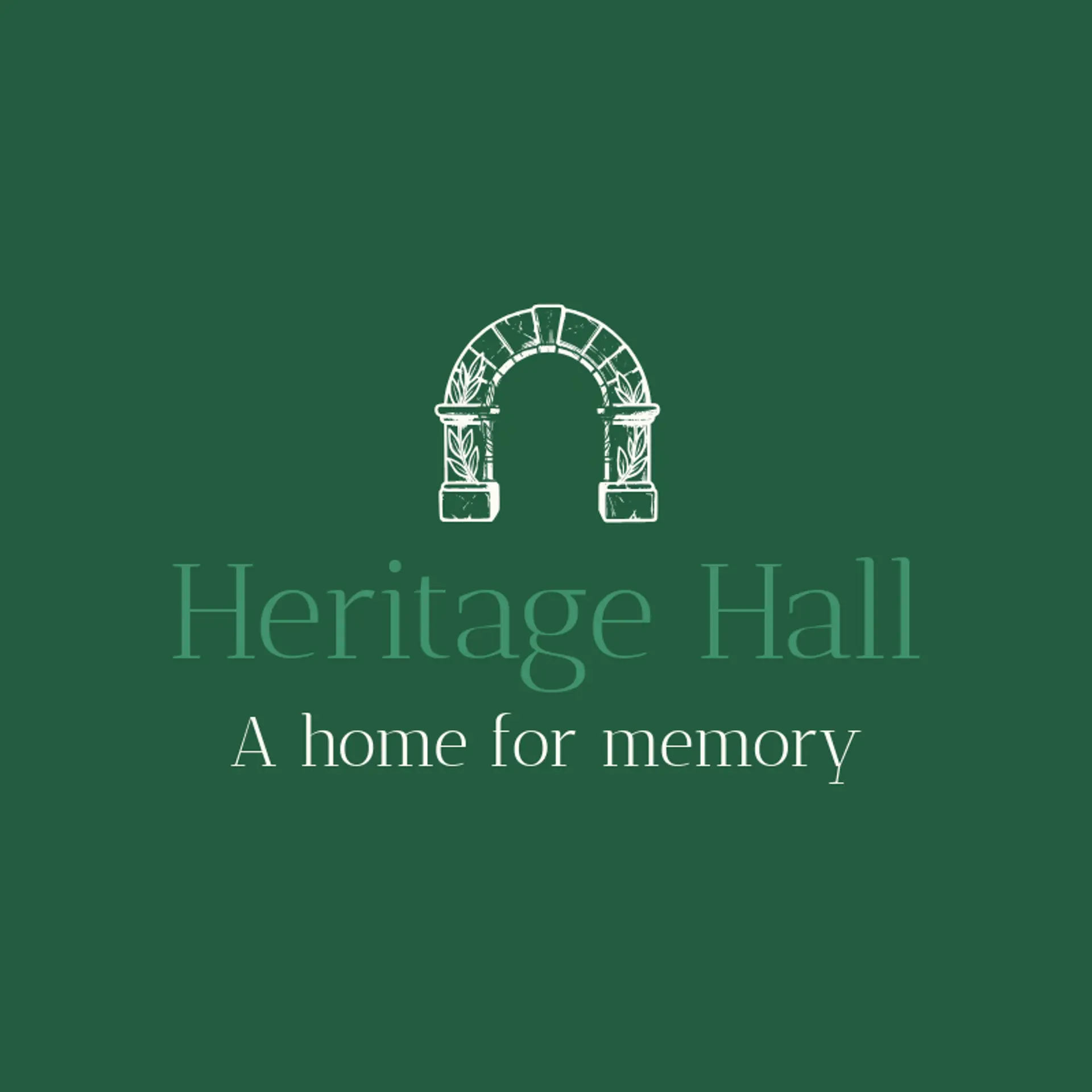 Heritage Hall logo for history
