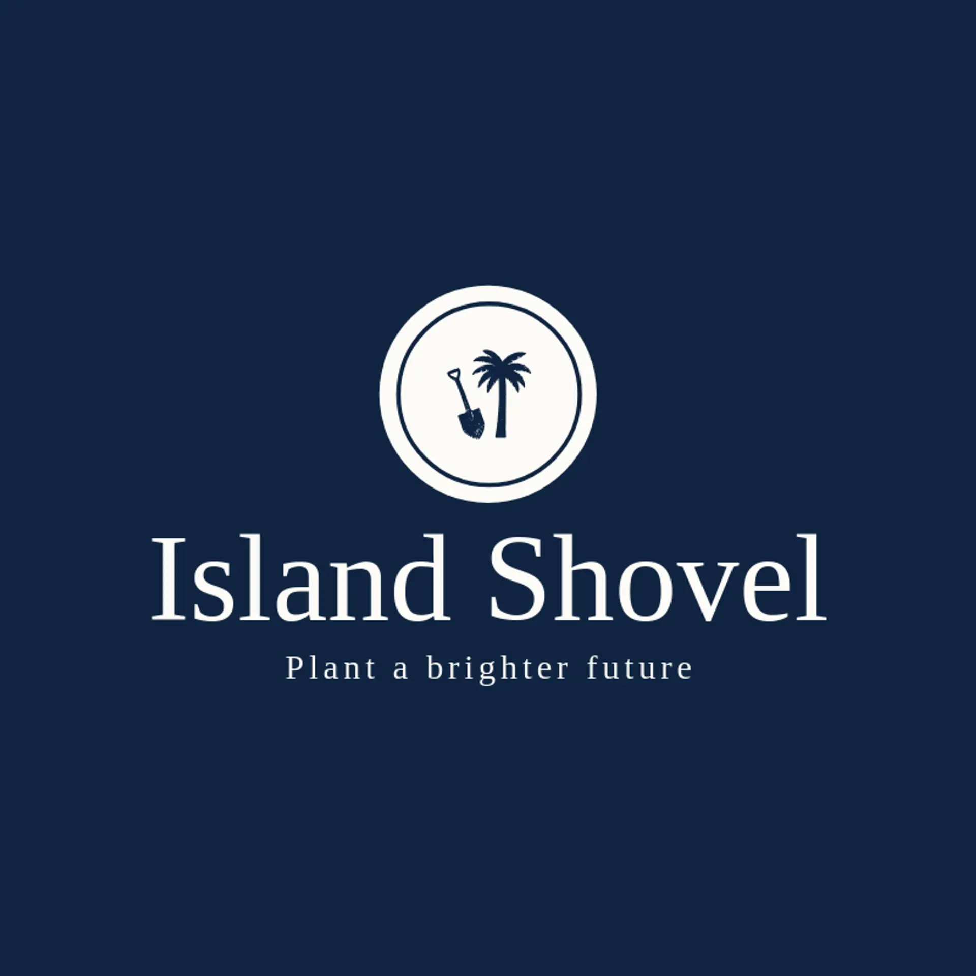 Island Shovel logo for palm tree